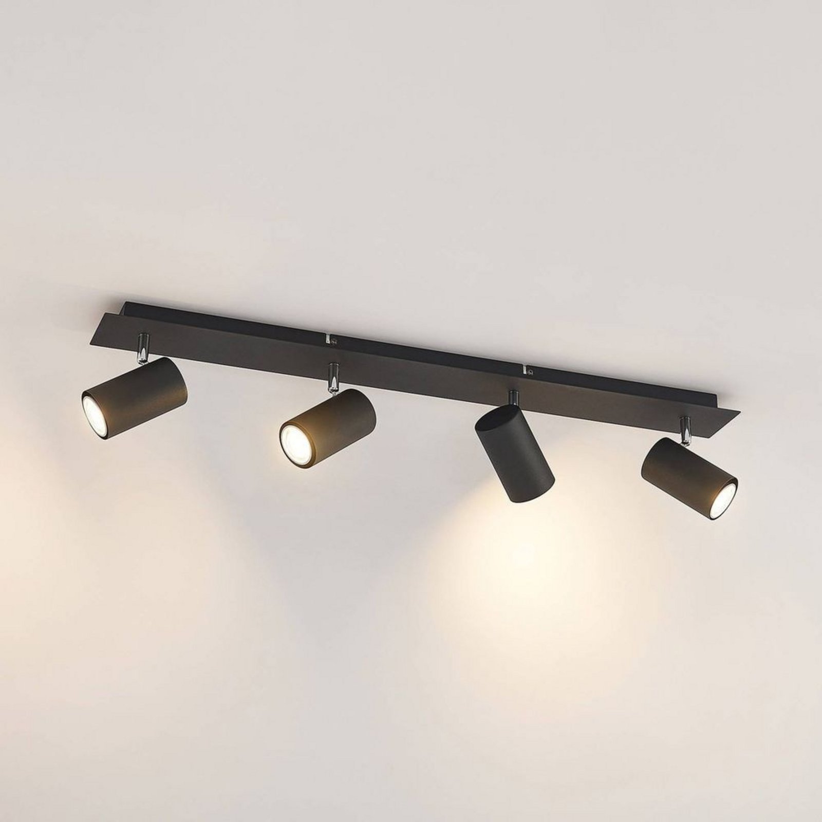 Joffrey 4 Ceiling Lamp L80 Black - Lindby