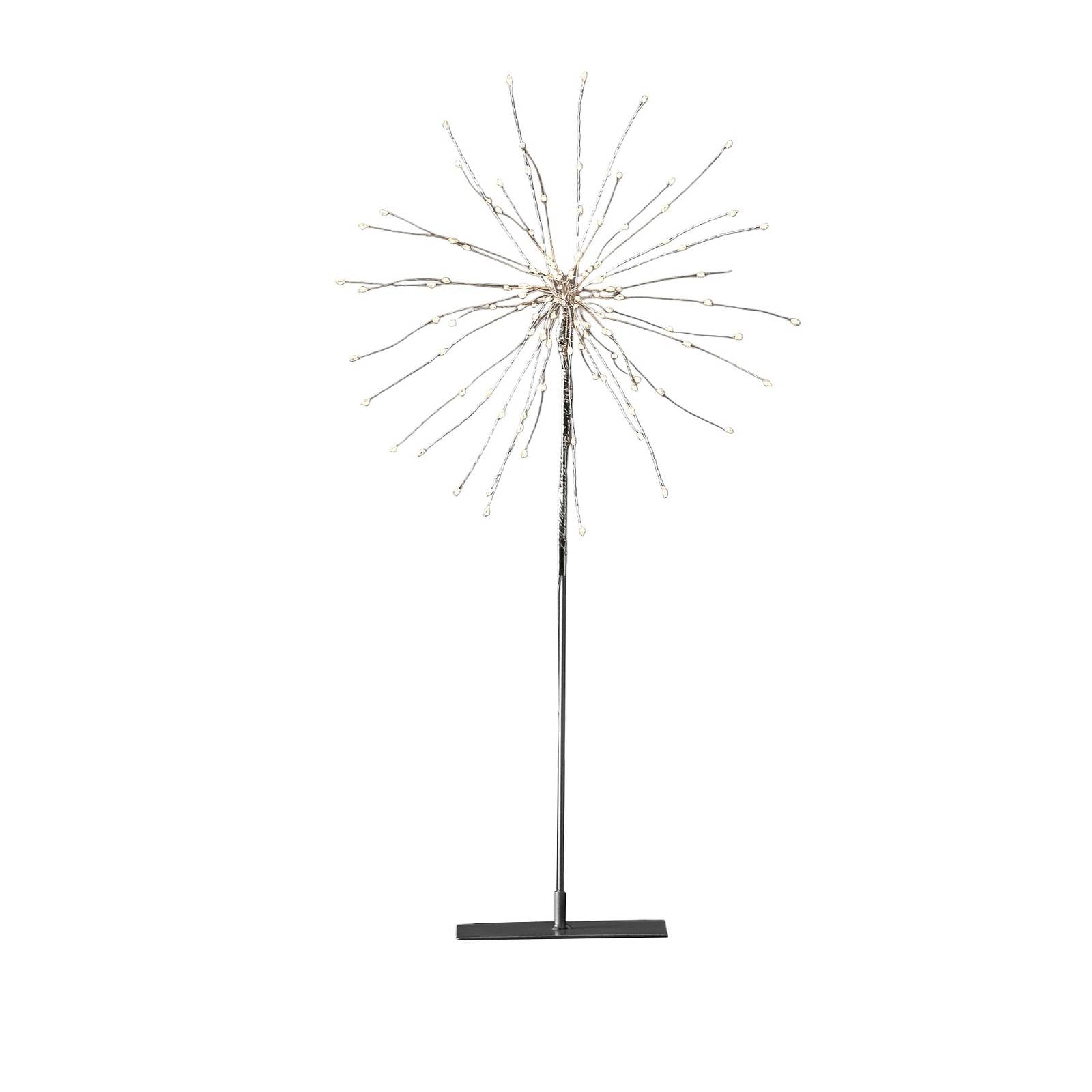 LED-Dekoleuchte Firework 3D silbergrau Höhe 50cm