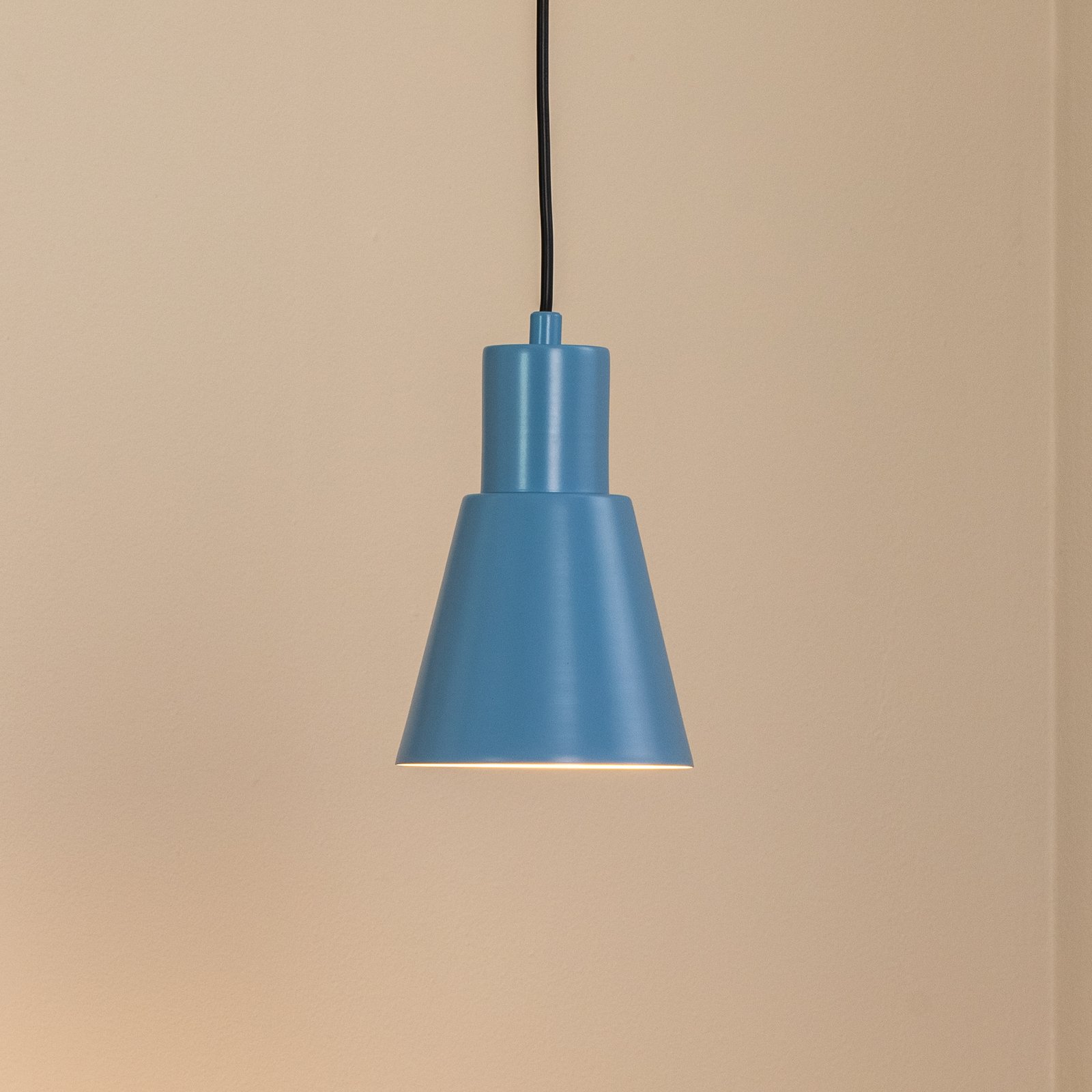 Hängeleuchte Konikkem, hellblau, Metall, Ø 14 cm, E27