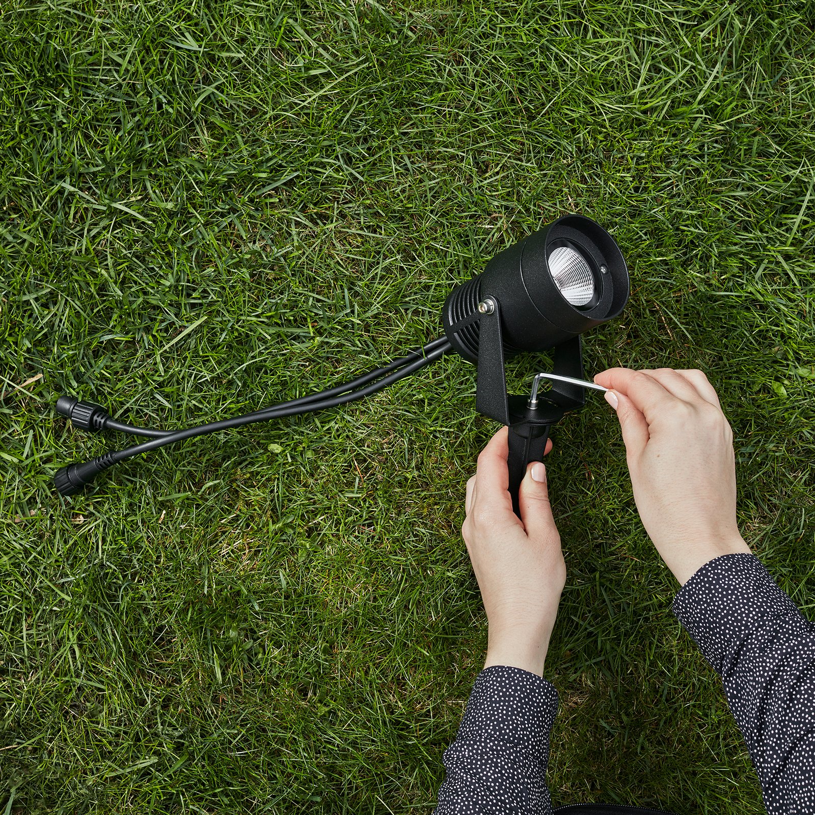 GARDEN 24 Spot Spike 9W Black - Markslöjd