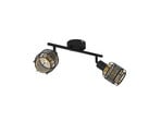 Eudoria 2 Stropní Lampa Black/Gold - Lindby