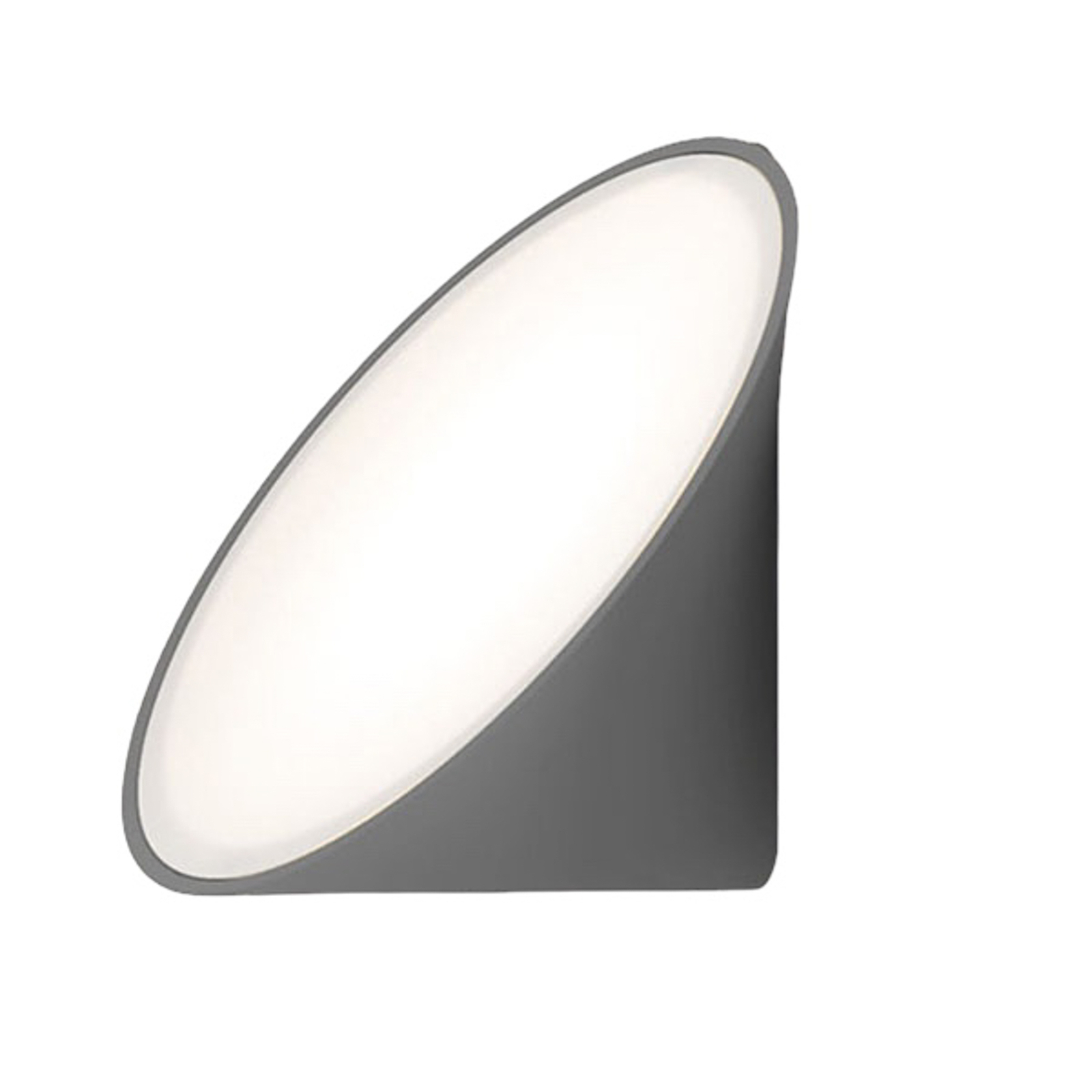 Axolight Orchid LED wall light, dark grey