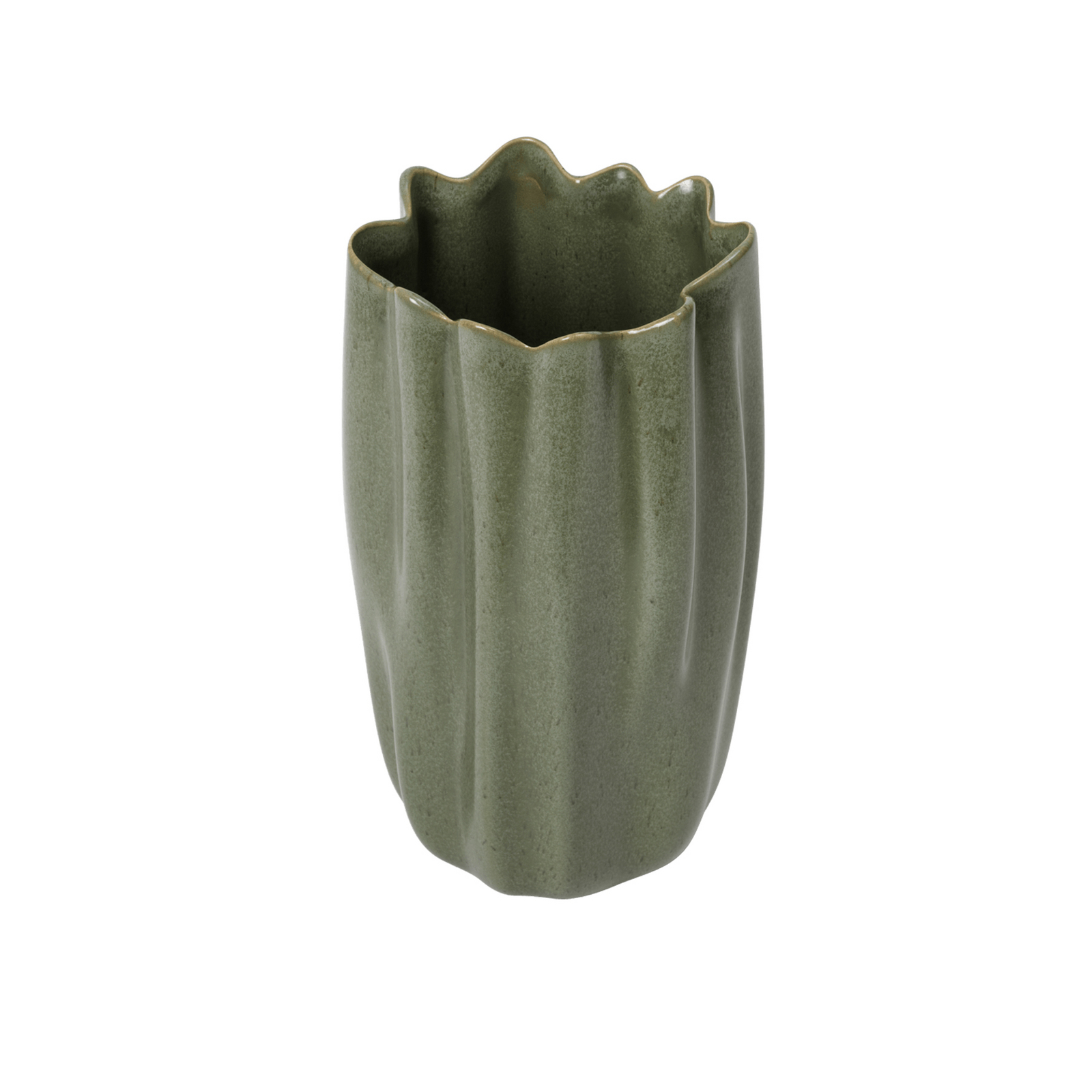 Nium vaas, saliegroen, hoogte 23 cm, aardewerk - ferm LIVING