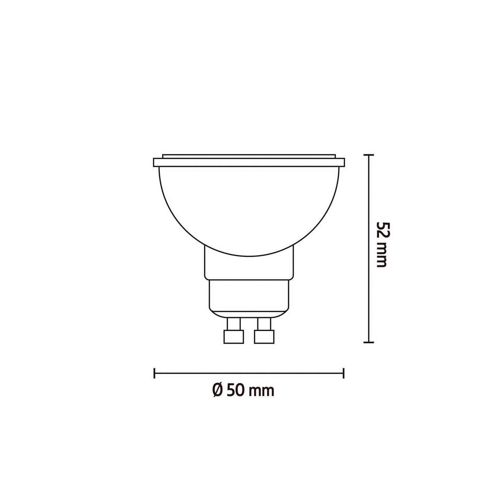 Calex Smart LED reflector GU10 4.9W CCT RGB - Plastic