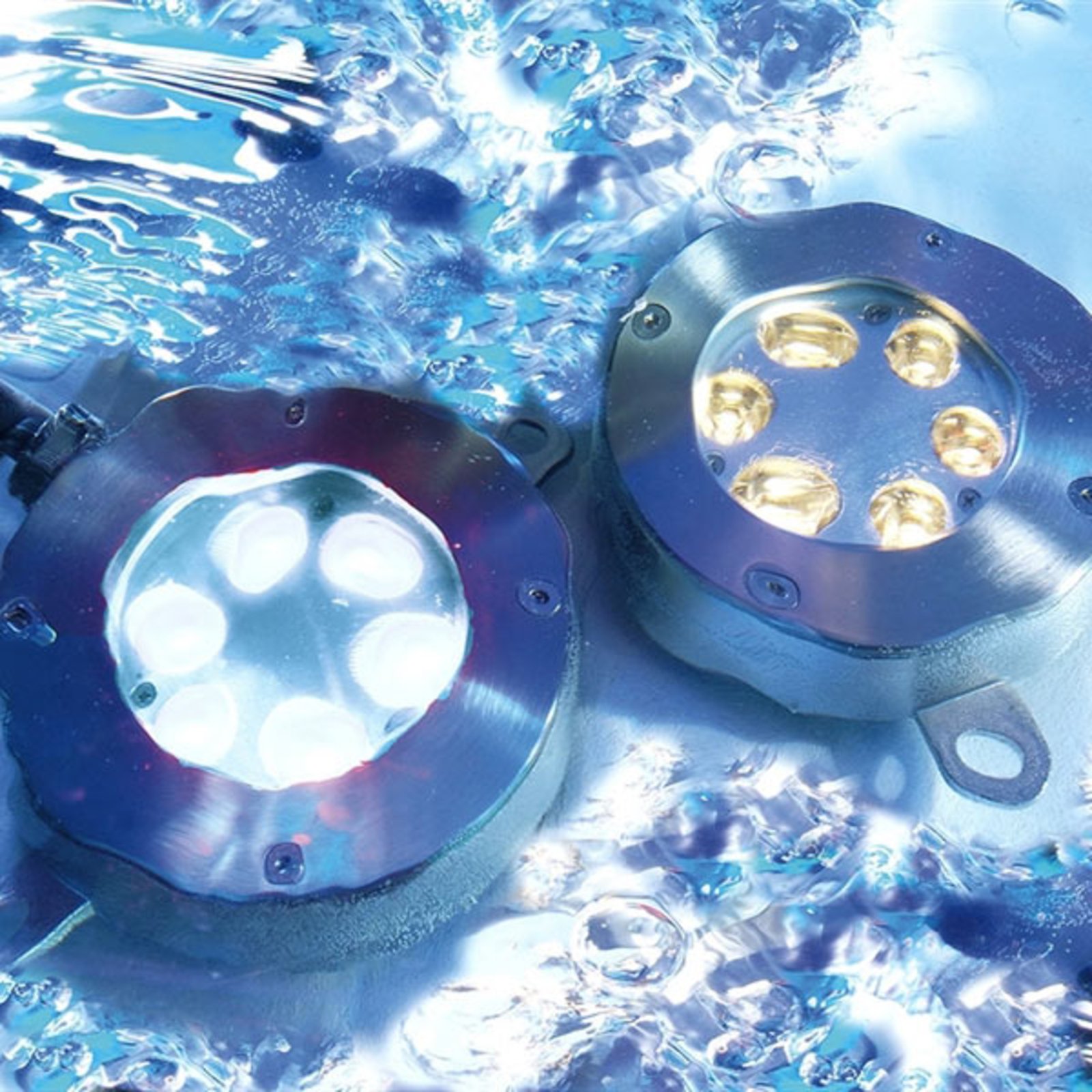 LED underwater recessed floor light, warm white Lights.co.uk