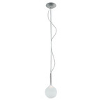 Artemide Castore candeeiro suspenso de vidro, Ø 14cm