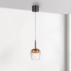 Paul Neuhaus Smart LED lampa wisząca Q-Kon kolor miedziany Ø 21 cm