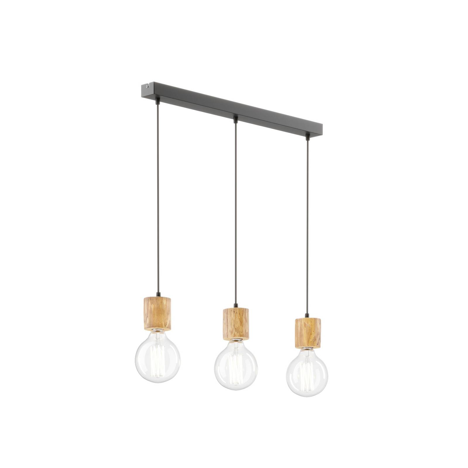 Envolight Terra suspension pin clair 3 l. linéaire