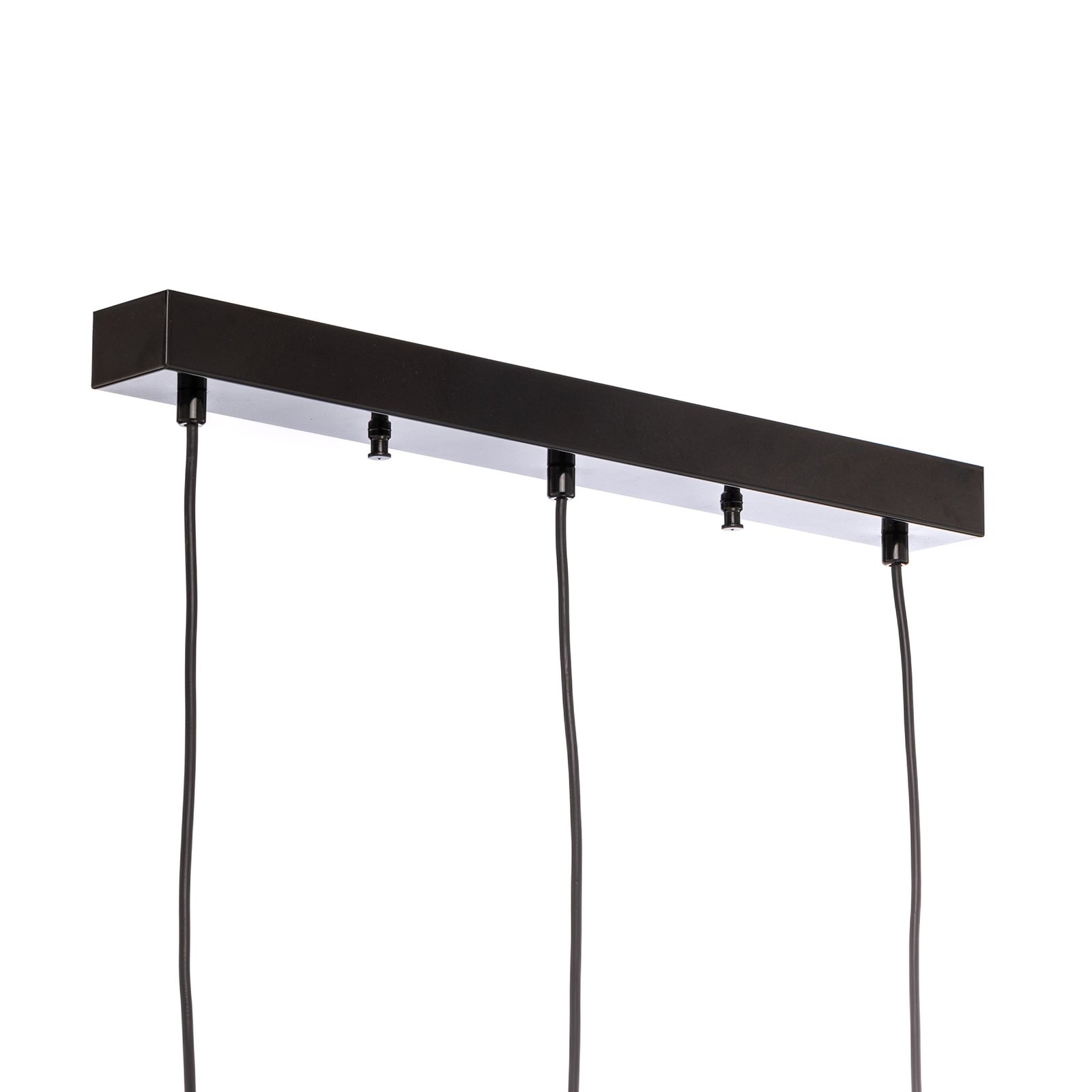 Candeeiro suspenso Yildo 6877 3 lâmpadas lineares preto/cobre