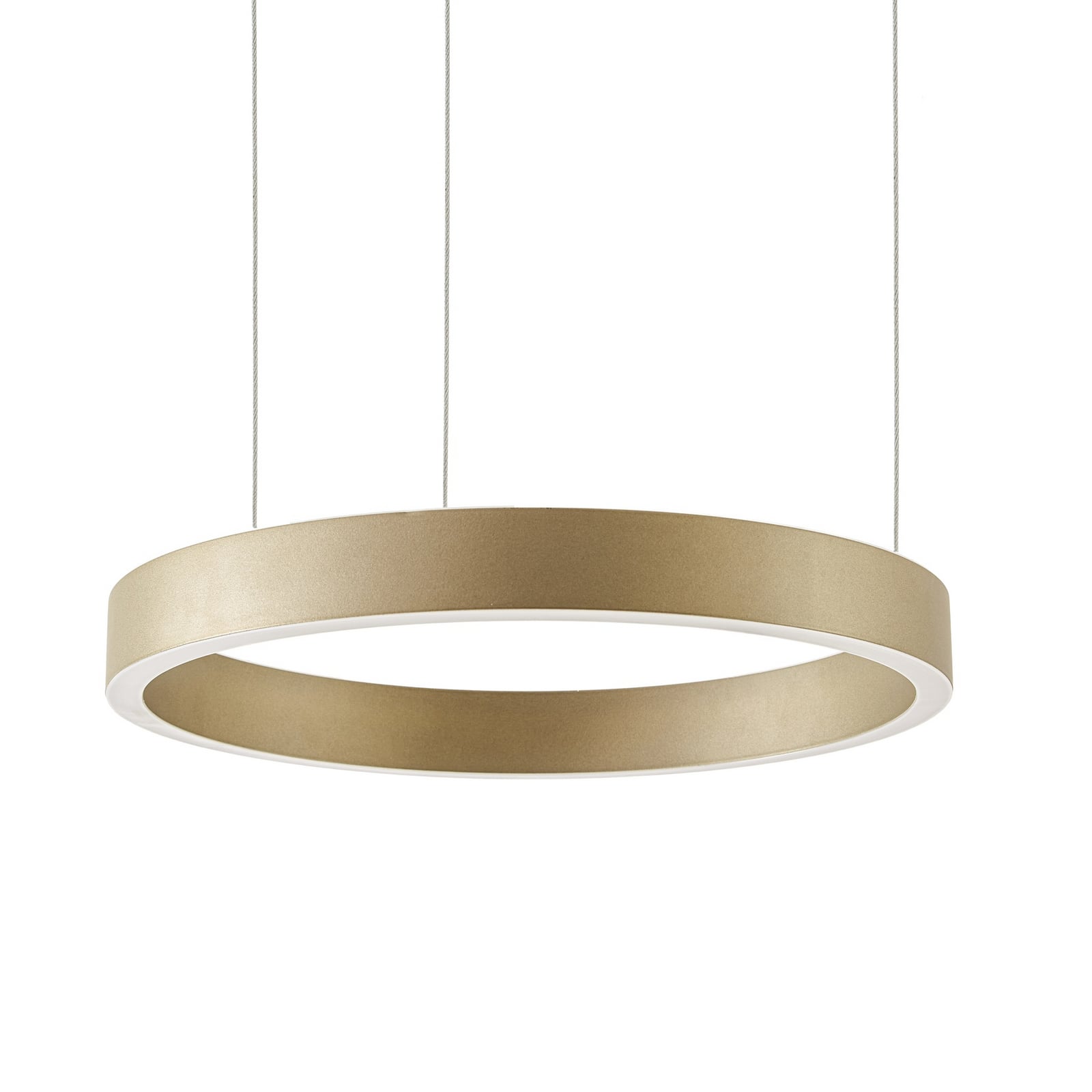 Żyrandol LED Quitani Aureon, złota, Ø 80 cm, ściemniany, CCT Żyrandol LED Quitani Aureon, złota, Ø 80 cm, ściemniany, CCT