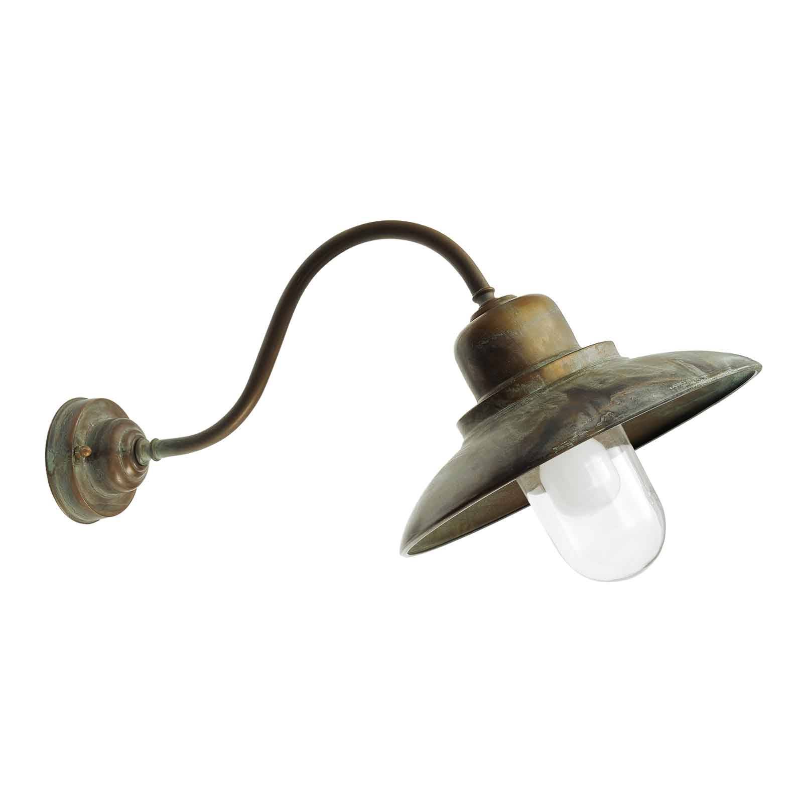 Außenwandlampe Patio 1351 messing antik/klar