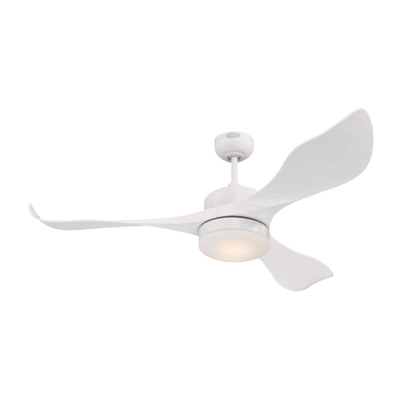 Westinghouse Pierre ceiling fan with LED, white | Lights.co.uk