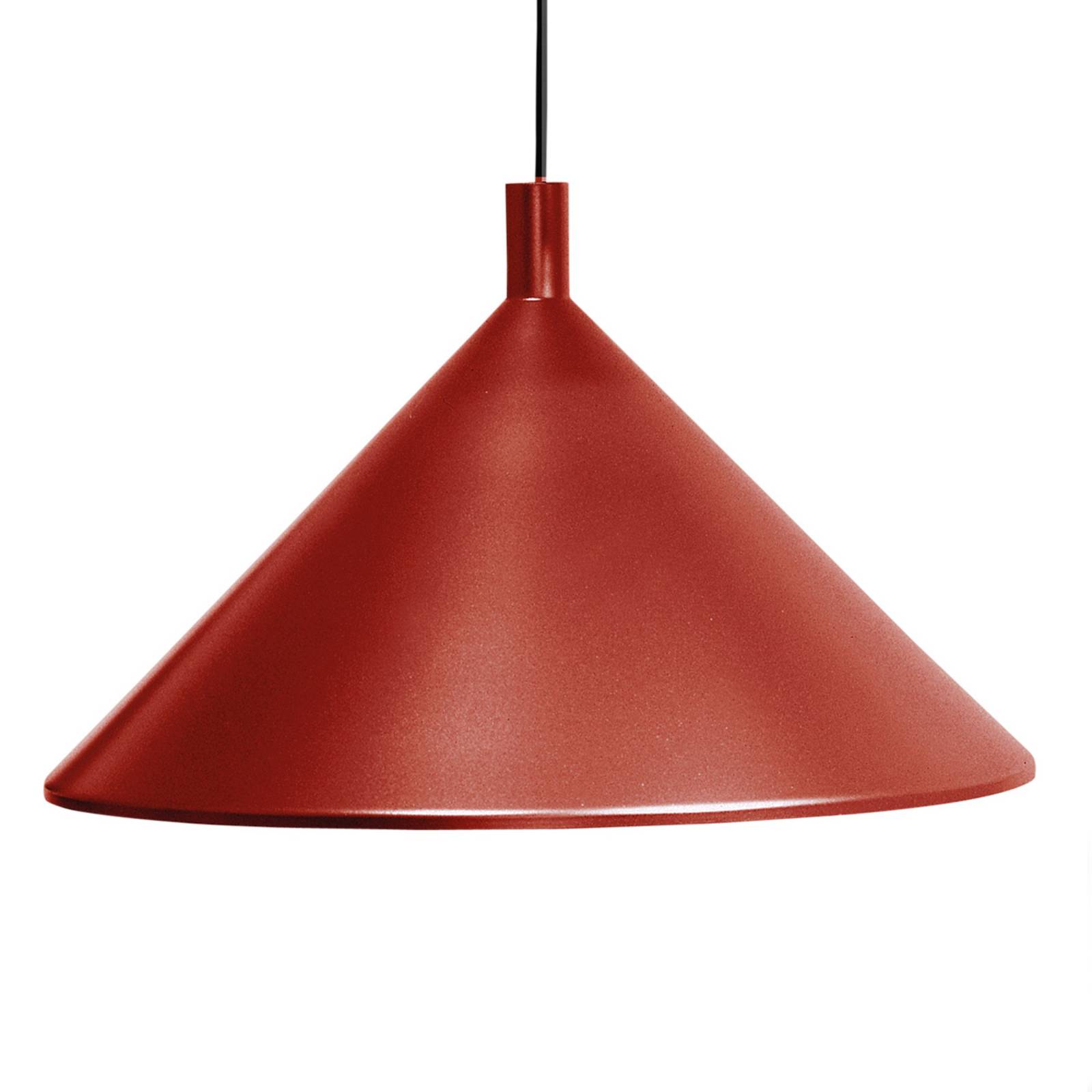 Martinelli Luce Cono lampa wisząca czerwona, Ø45cm