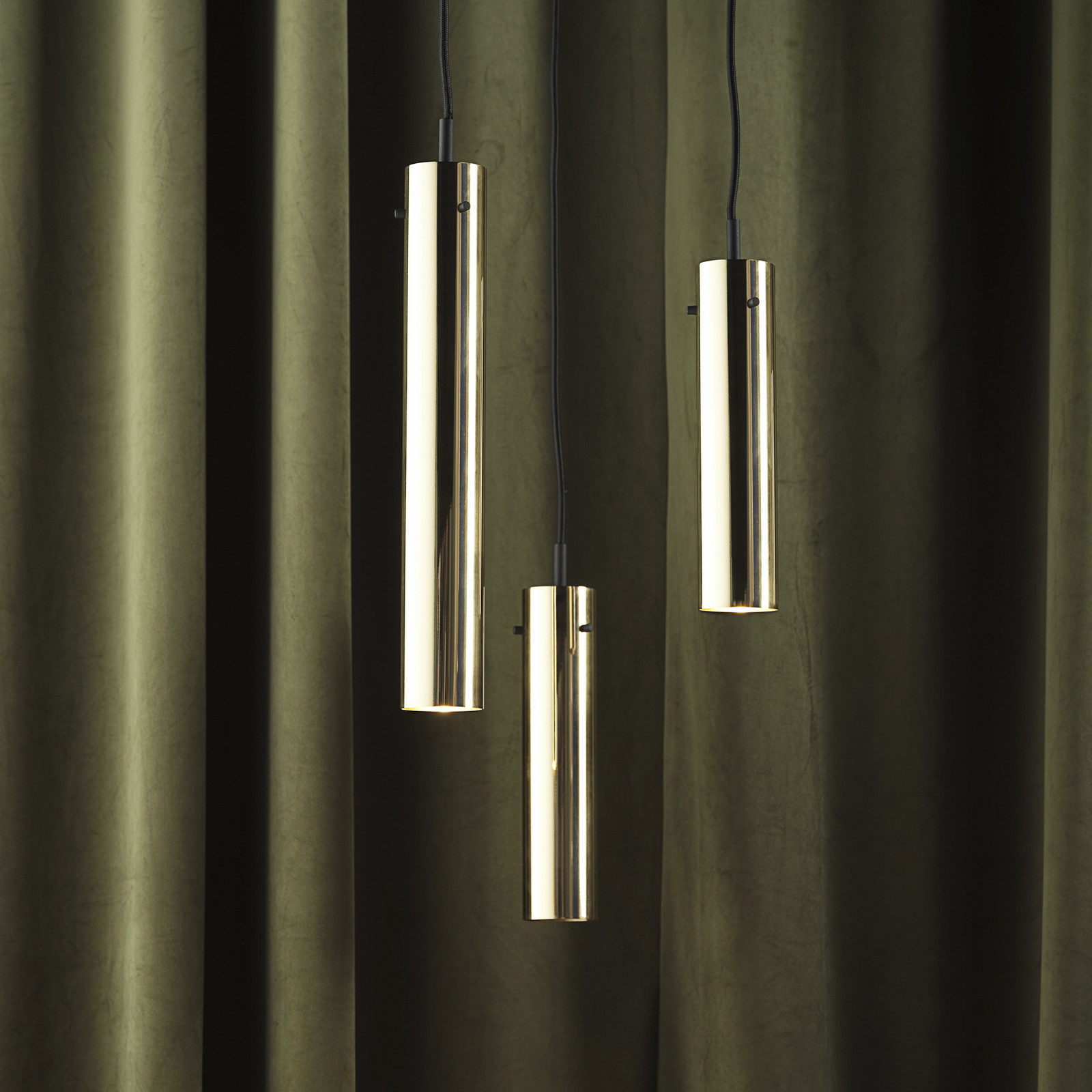 Lampă suspendată FRANDSEN FM2014 alamă lucioasă înălțime 24 cm