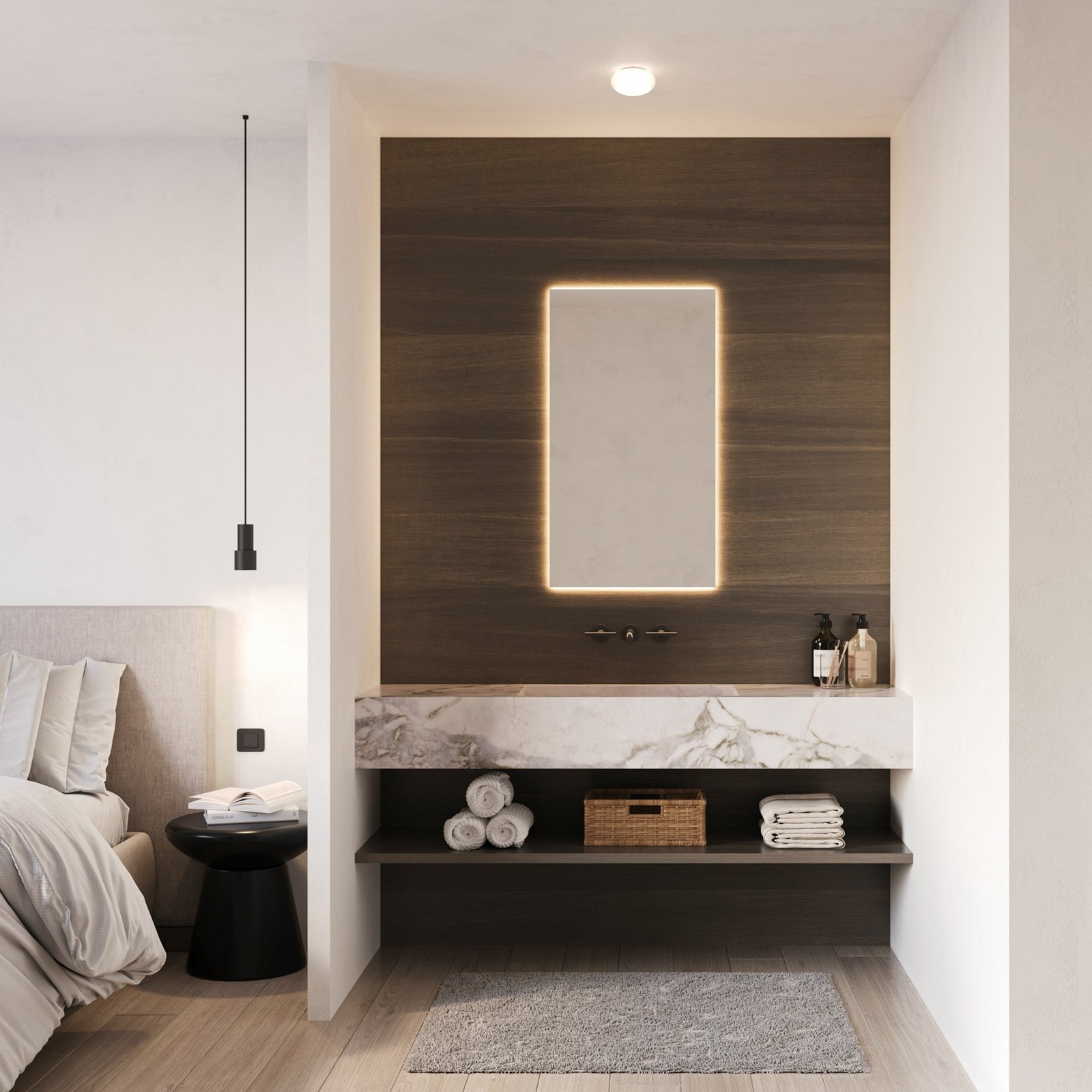 WEVER & DUCRÉ Plafonnier LED Perlez 3.0 Ø 20 cm IP44 2 700 K