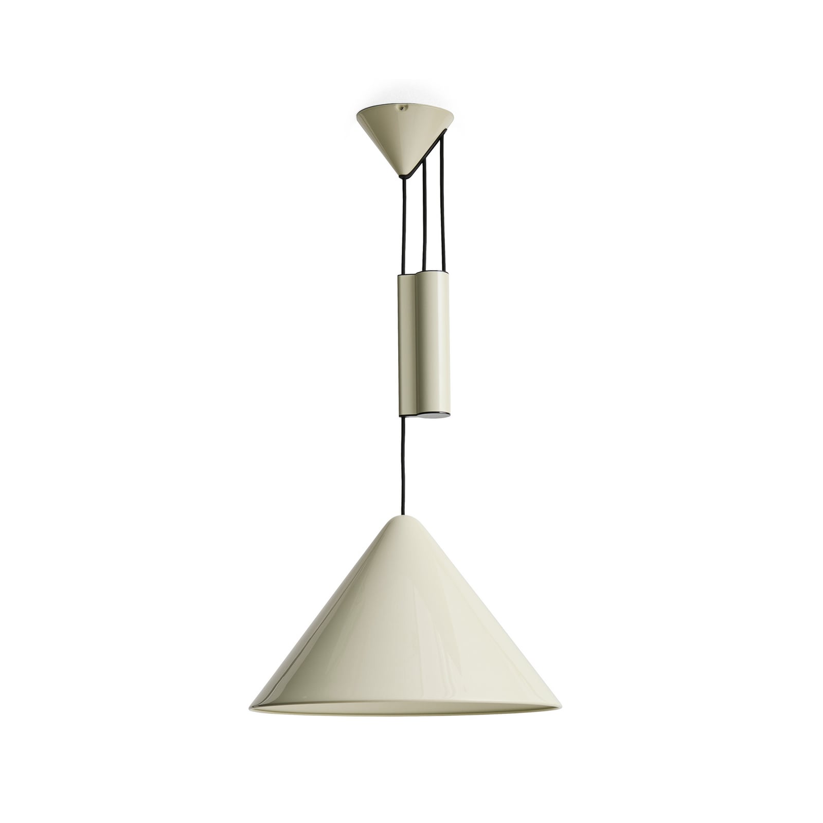 Suspension Compass de HAY, blanche, Ø 43 cm, hauteur réglable
