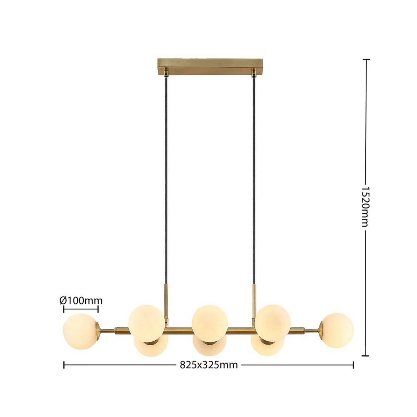 Kiamo 8 Lustră Pendul Opal - Lindby