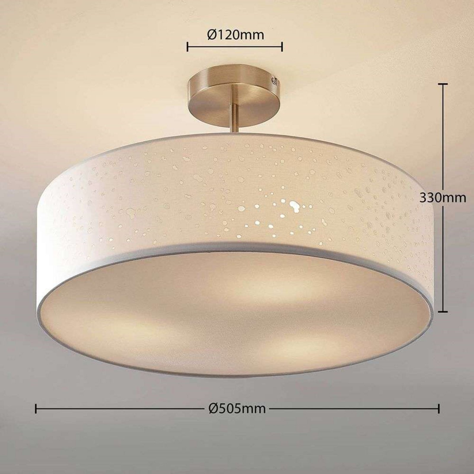 Alwine Ceiling Lamp White - Lindby