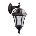 Capri outdoor wall lamp, lantern downwards