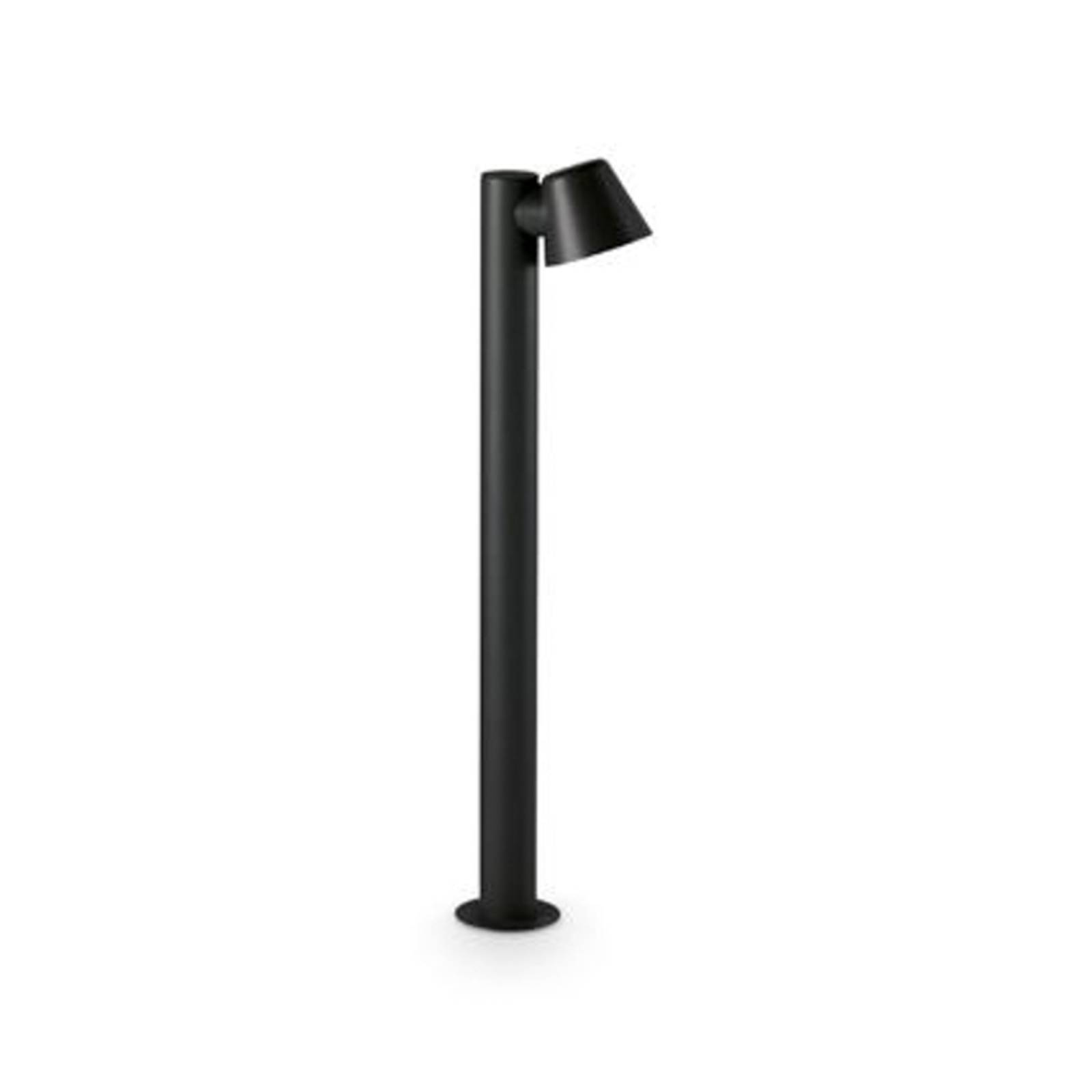 Ideal Lux Wegeleuchte Gas, schwarz, Aluminium, Höhe 80 cm