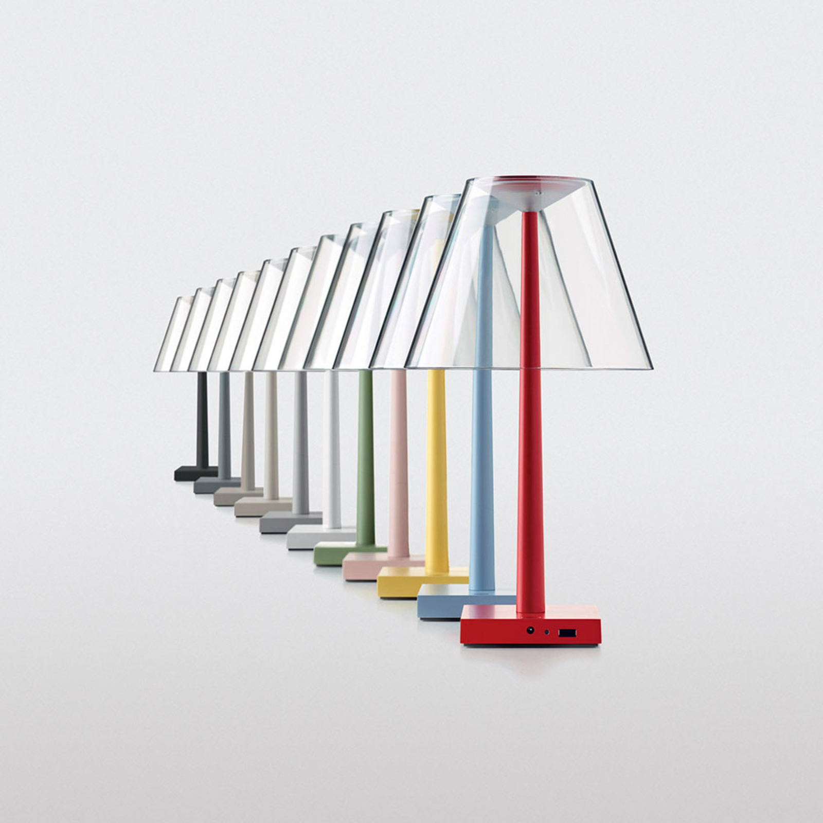 Dina+ Portable Lampe de Table Red - Rotaliana