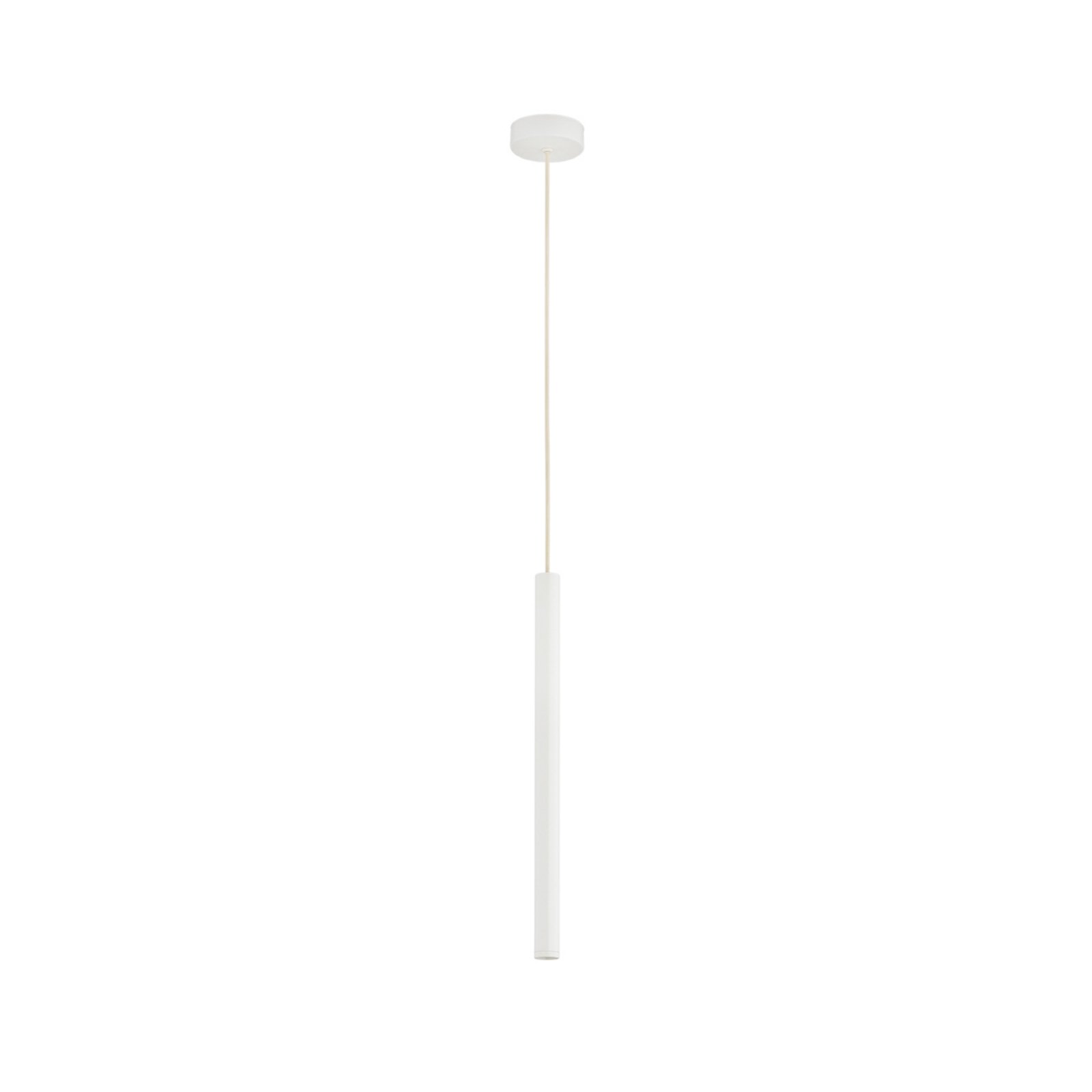 LED hanglamp Rulo, beige, staal, Ø 3,2 cm
