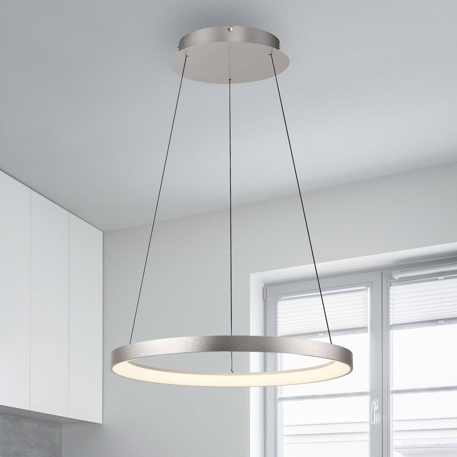 Paul Neuhaus Suspension LED Hoop aluminium Ø 57 cm