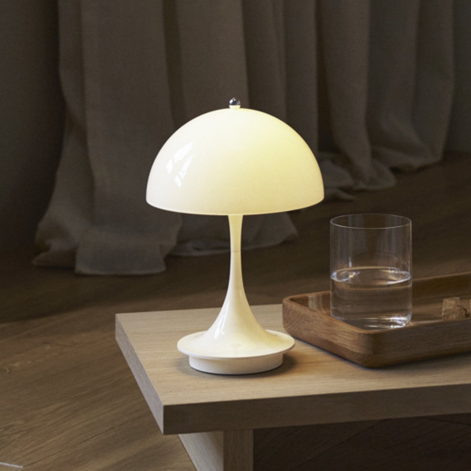 Panthella 160 Portable Table Lamp V3 Opal Beige - Louis Poulsen