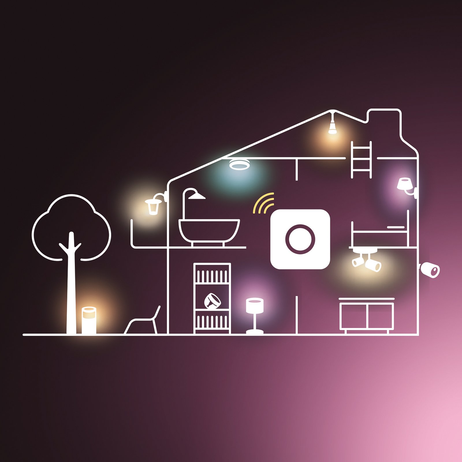 Philips Hue WACA Smart E27 LED, 8,1 W, 1100 lm, CCT, RGB