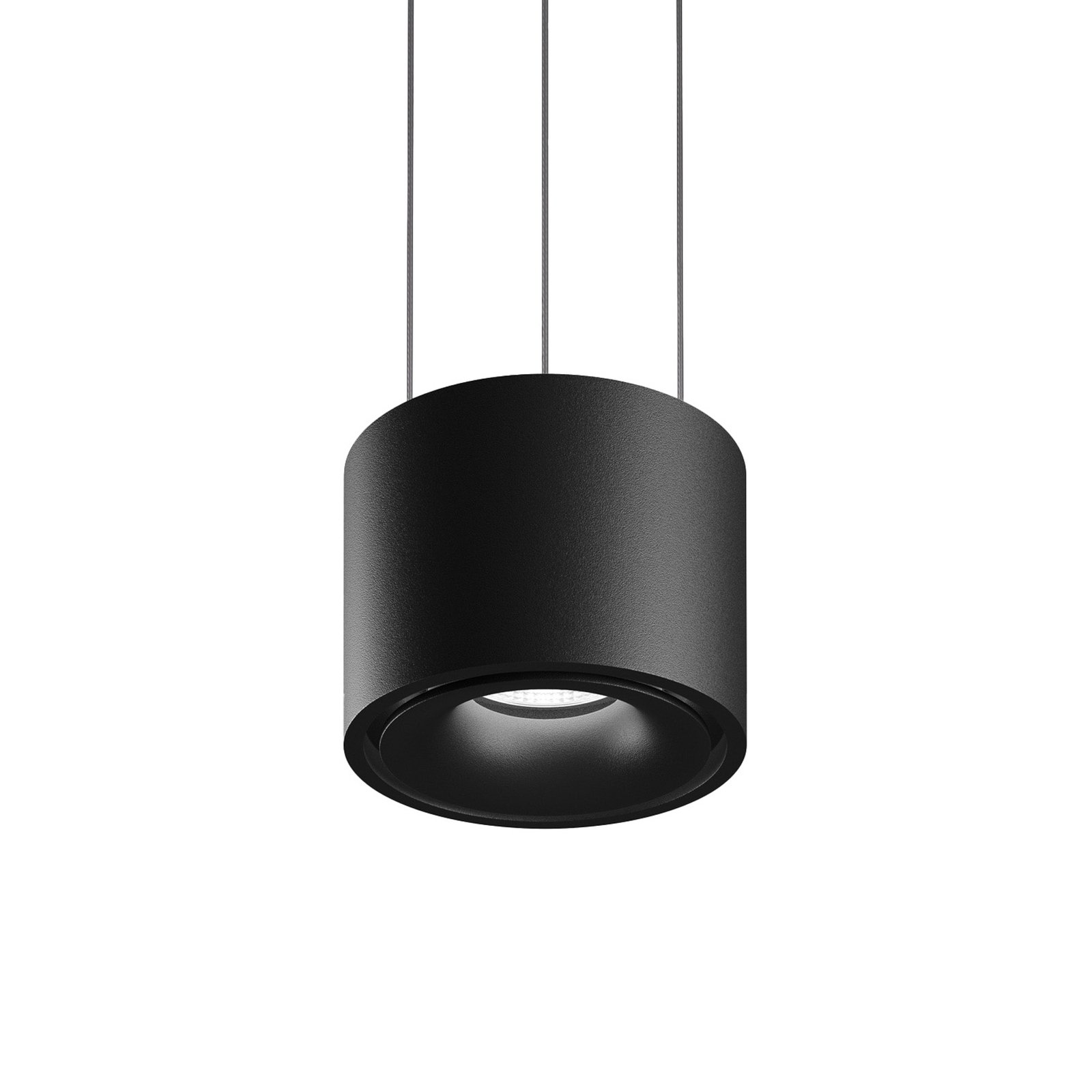 Egger LED висяща лампа Clippo black/black Ø 10 cm DALI DTW