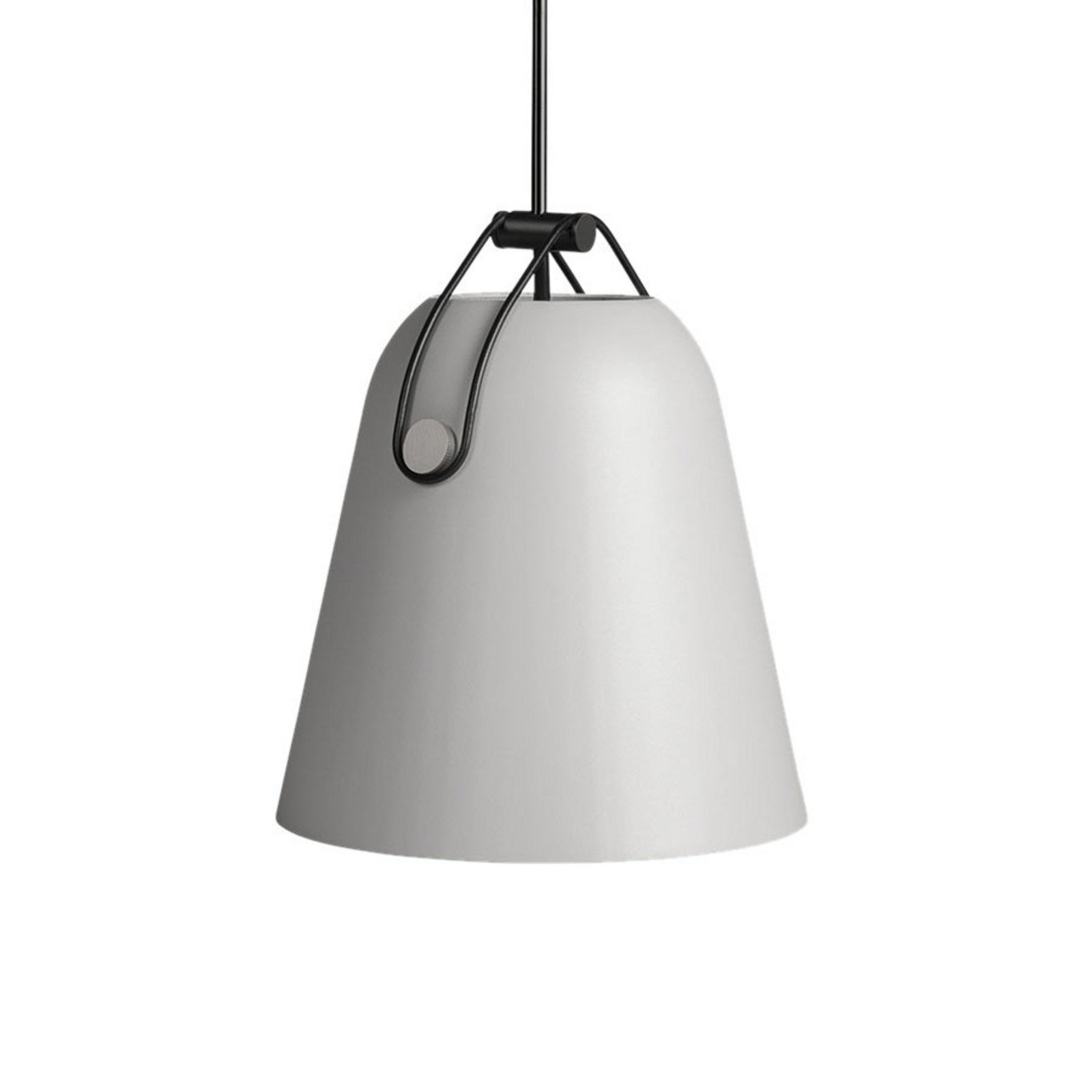 LEDS-C4 Lampă suspendată LED Napa Ø 18 cm gri - Camera de zi / sufragerie - Metal
