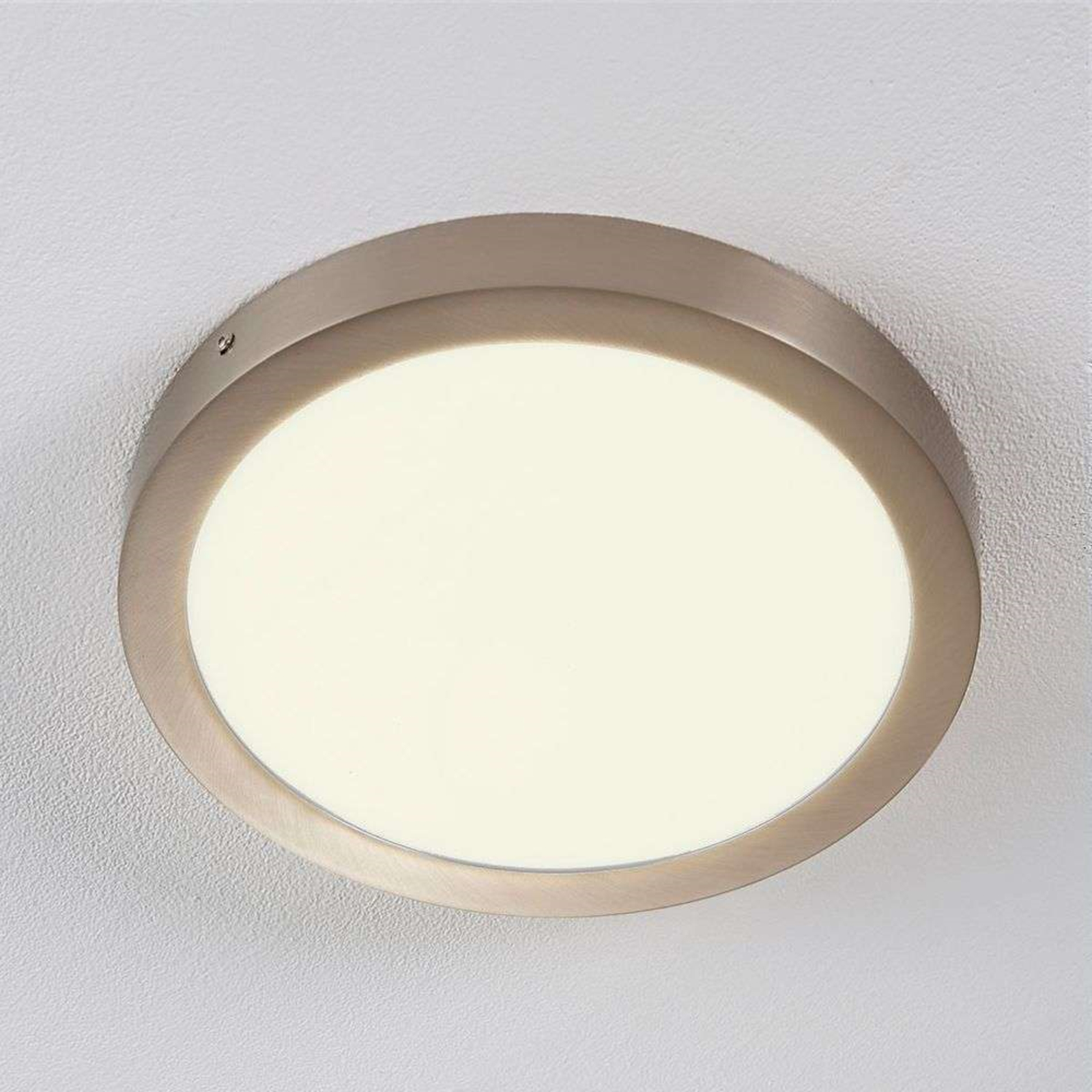 Milea Round Plafonieră Satin Nickel - Lindby