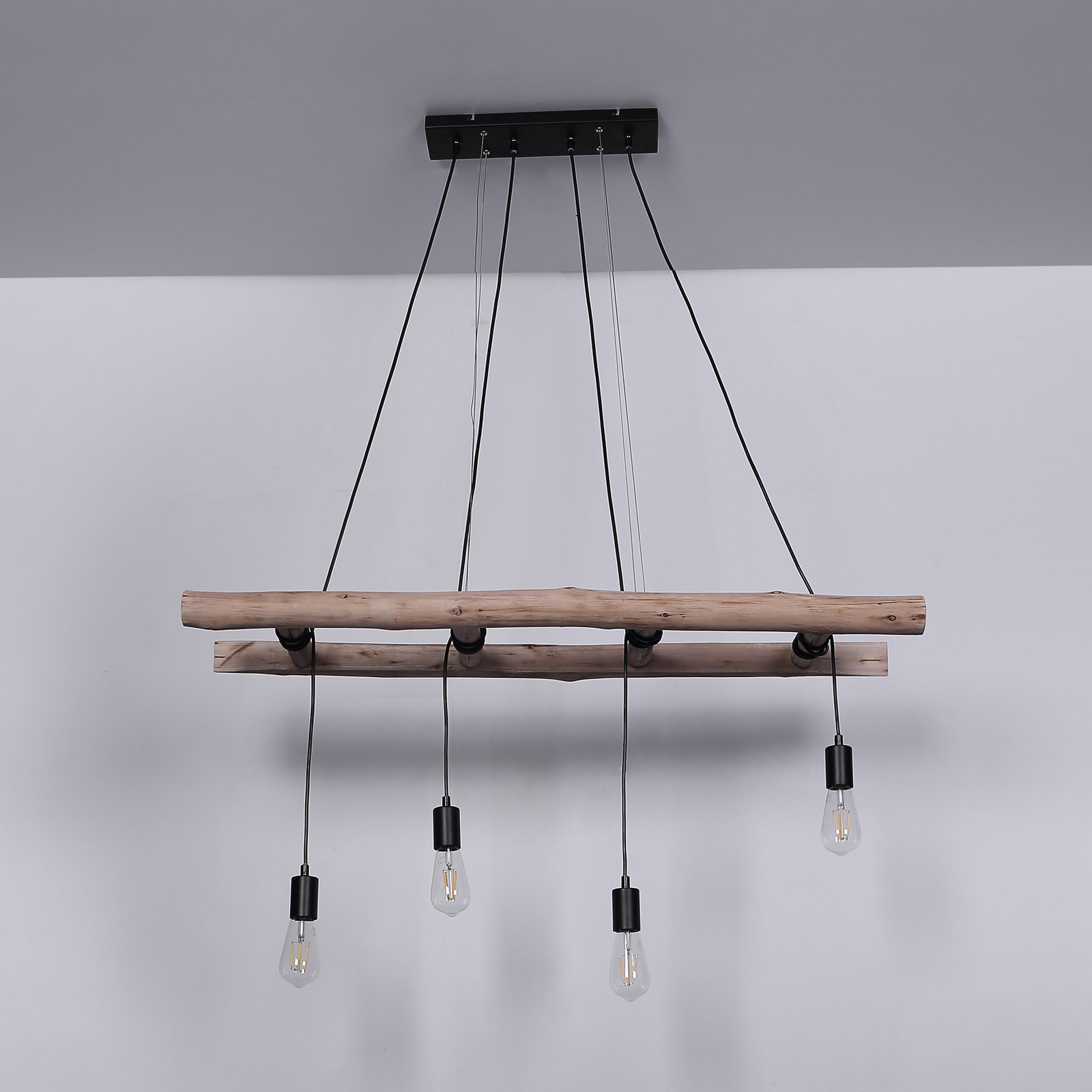 Irmgard hanging light made of wood