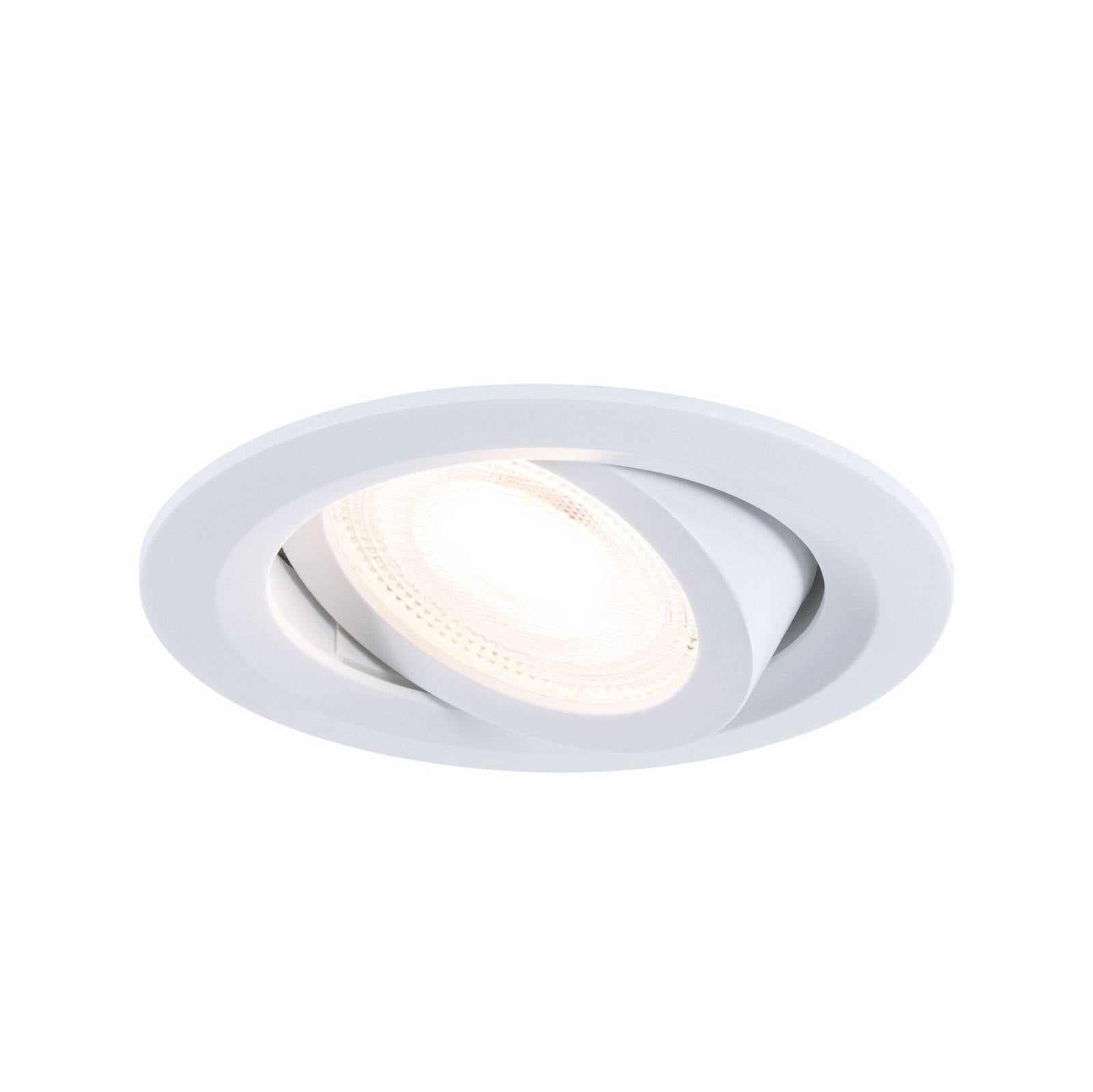 Paulmann – spot wpuszczany FIXEDLED, biały, 8 cm, 830, regulacja jasności, kąt