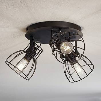 Alano loftlampe, sort, 3 lyskilder
