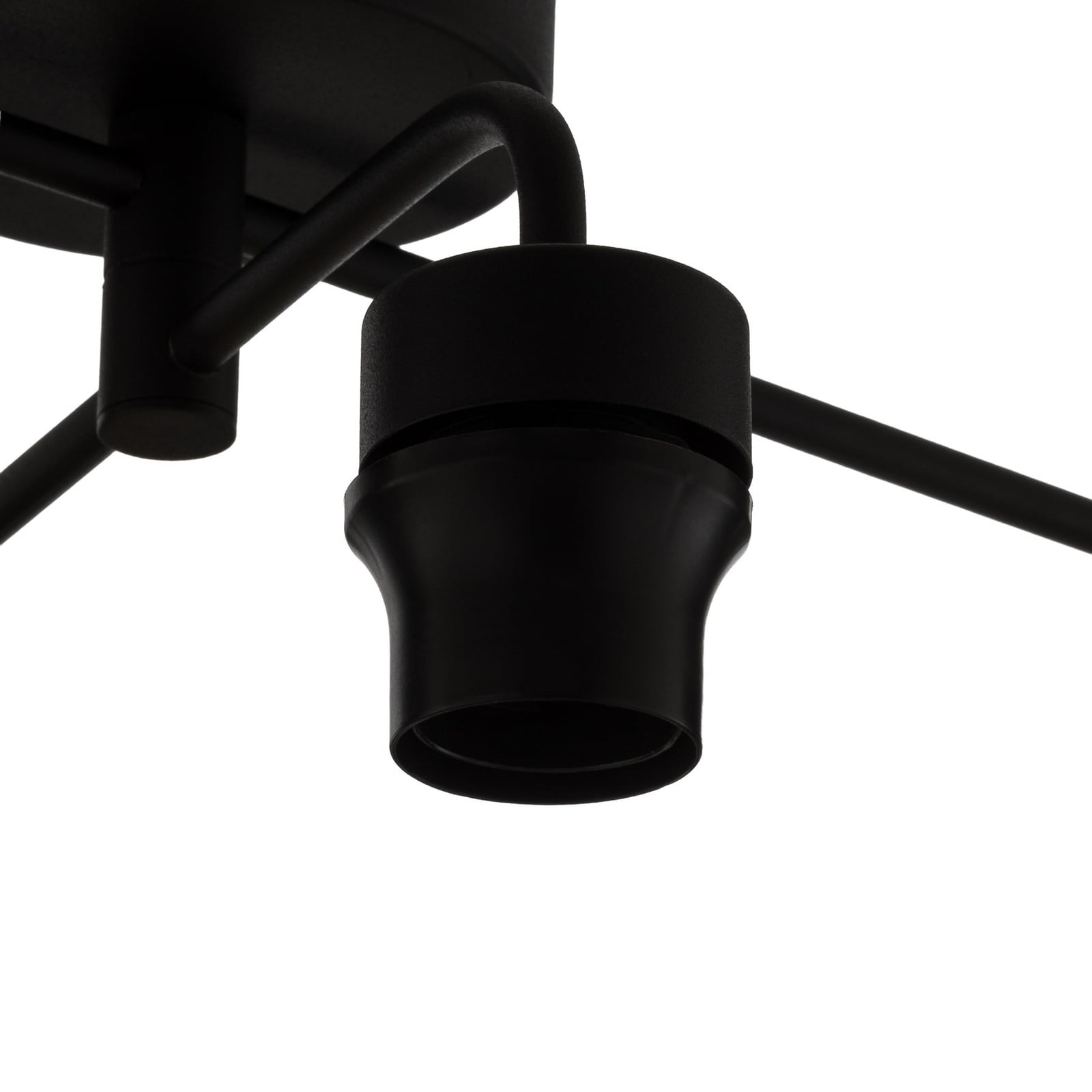 Deckenlampe Cubus vierflammig klar/bernstein/grau Deckenlampe Cubus vierflammig klar/bernstein/grau