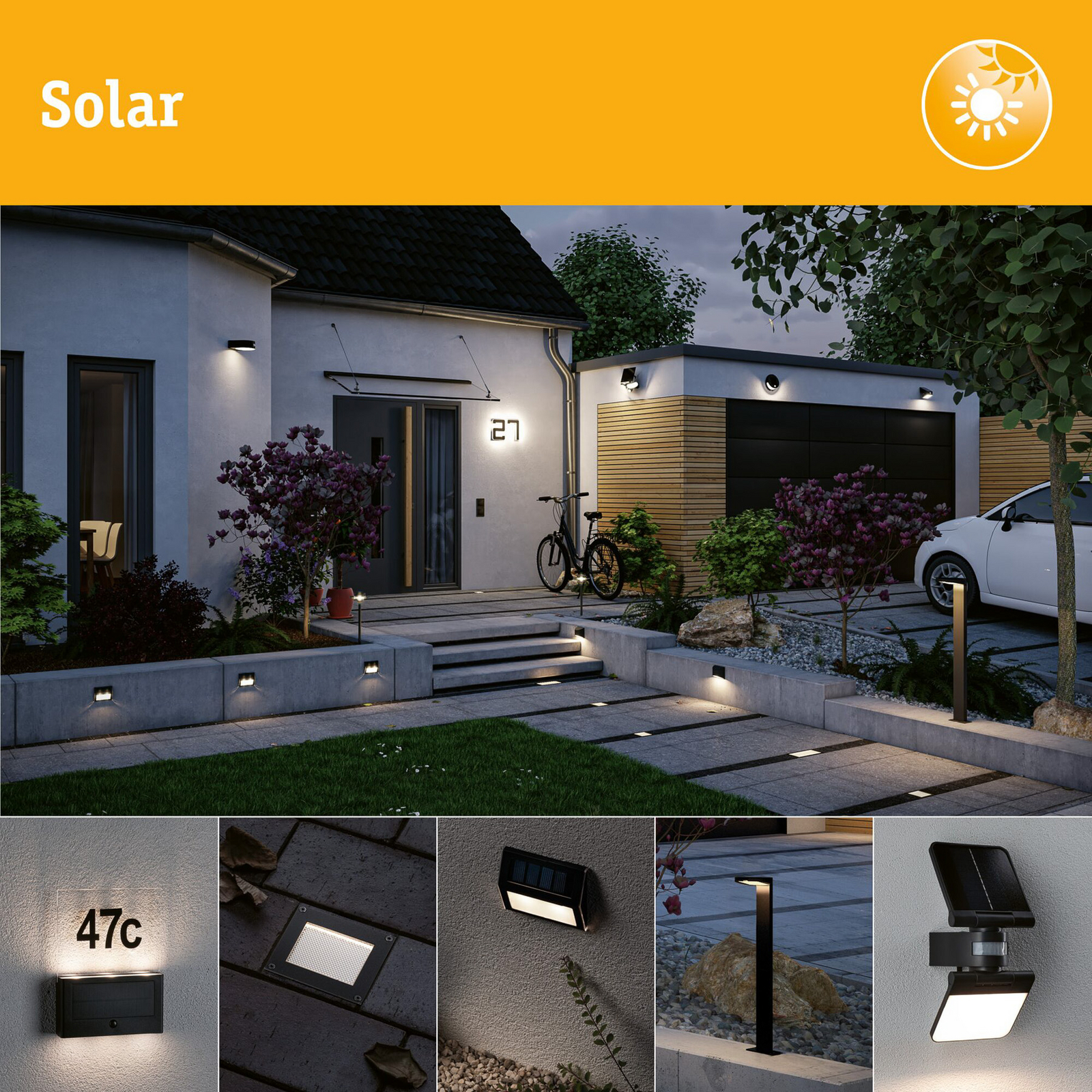 Módulo solar Paulmann Plug & Shine, antracita, 21 W, 24 V, IP44