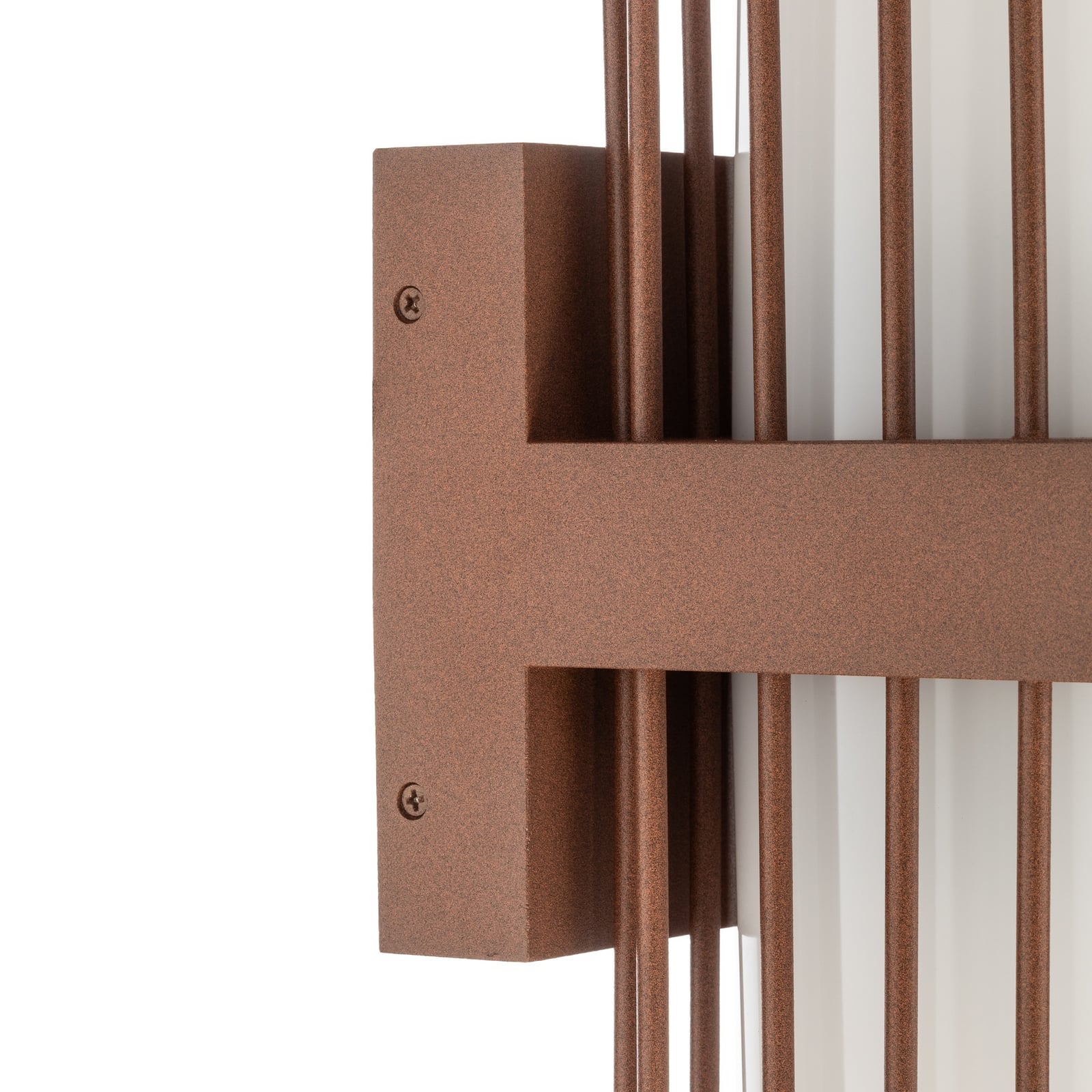 Lucande Chandan outdoor wall light, rust, 2-bulb, IP54, E27 Lucande Chandan outdoor wall light, rust, 2-bulb, IP54, E27