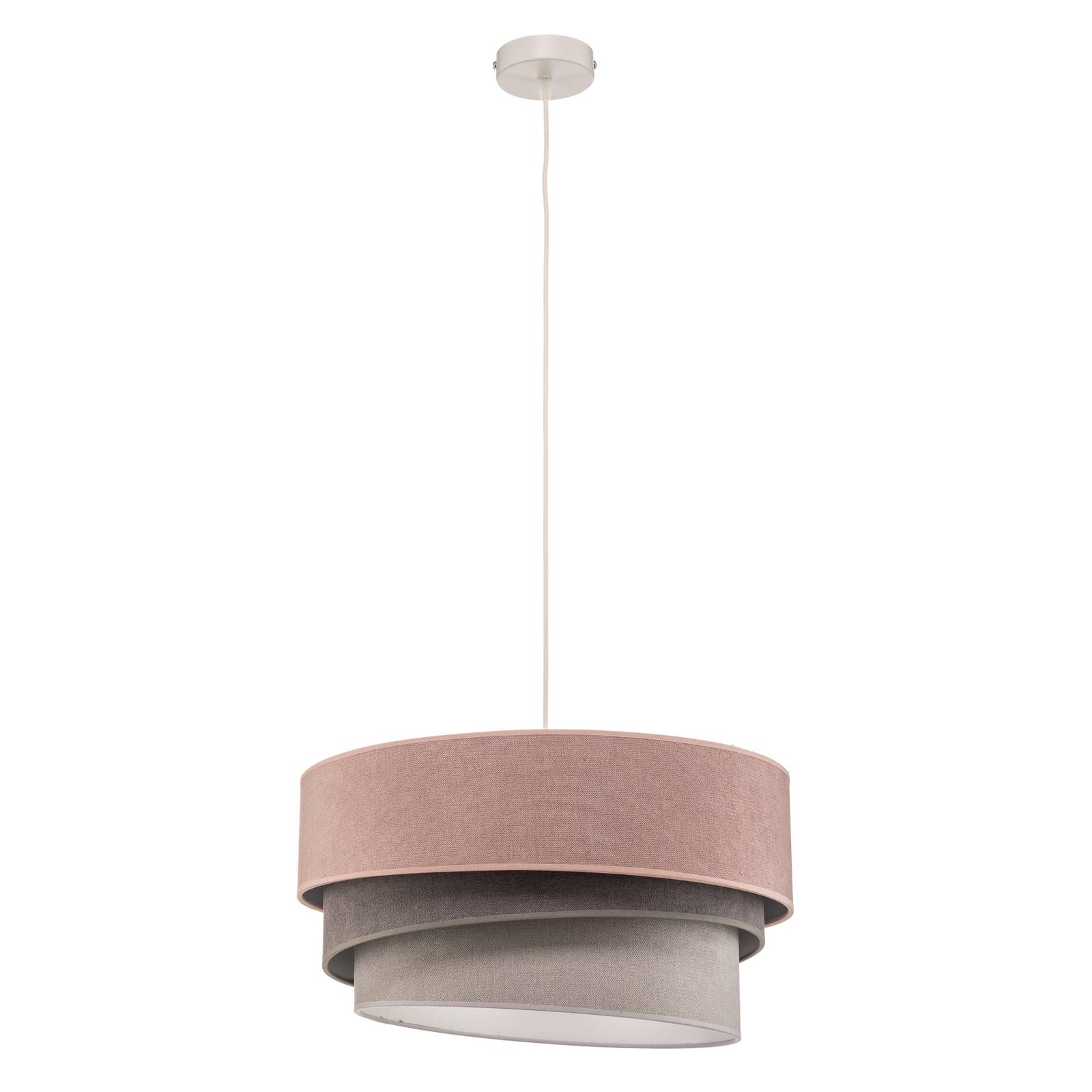 Suspension Pastell Trio rose/gris/gris clair