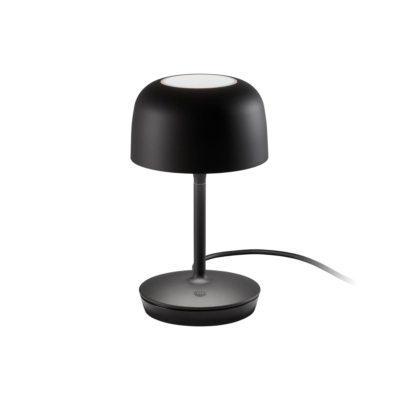 Bover LED-Tischlampe Bol, schwarz matt, Höhe 30 cm, Alu