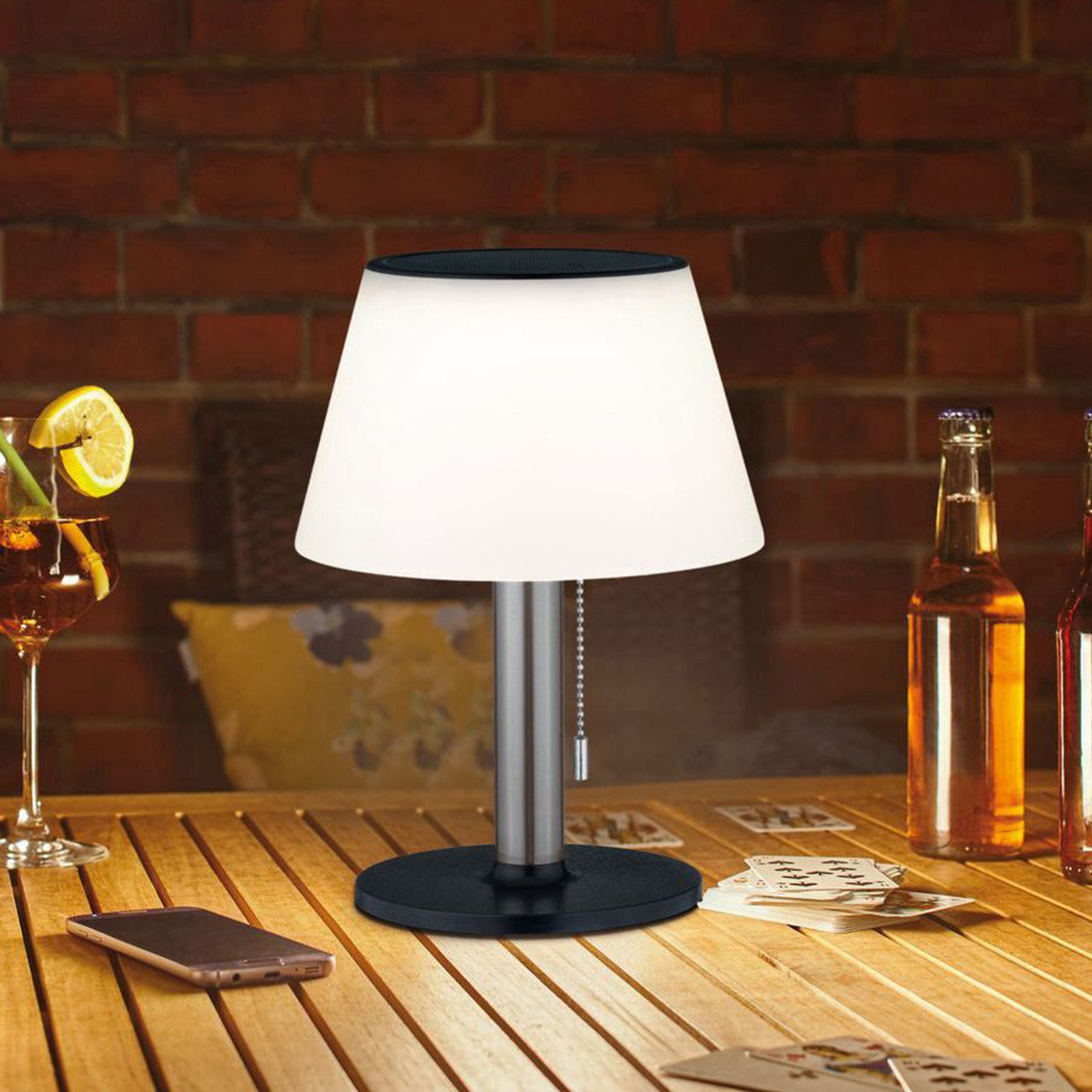 Paulmann Lillesol napelemes asztali lámpa kültérre