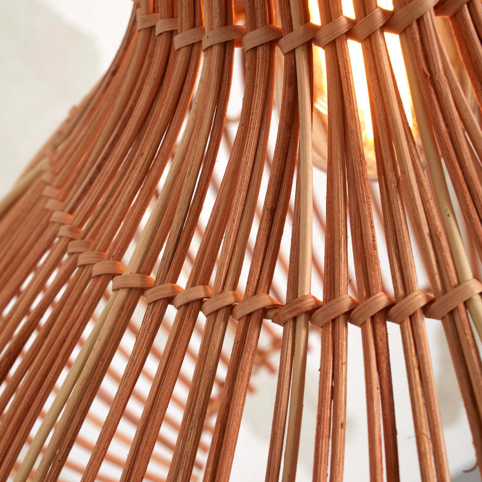 GOOD & MOJO suspension Kalahari, Ø 32 cm, naturel, rotin, E27