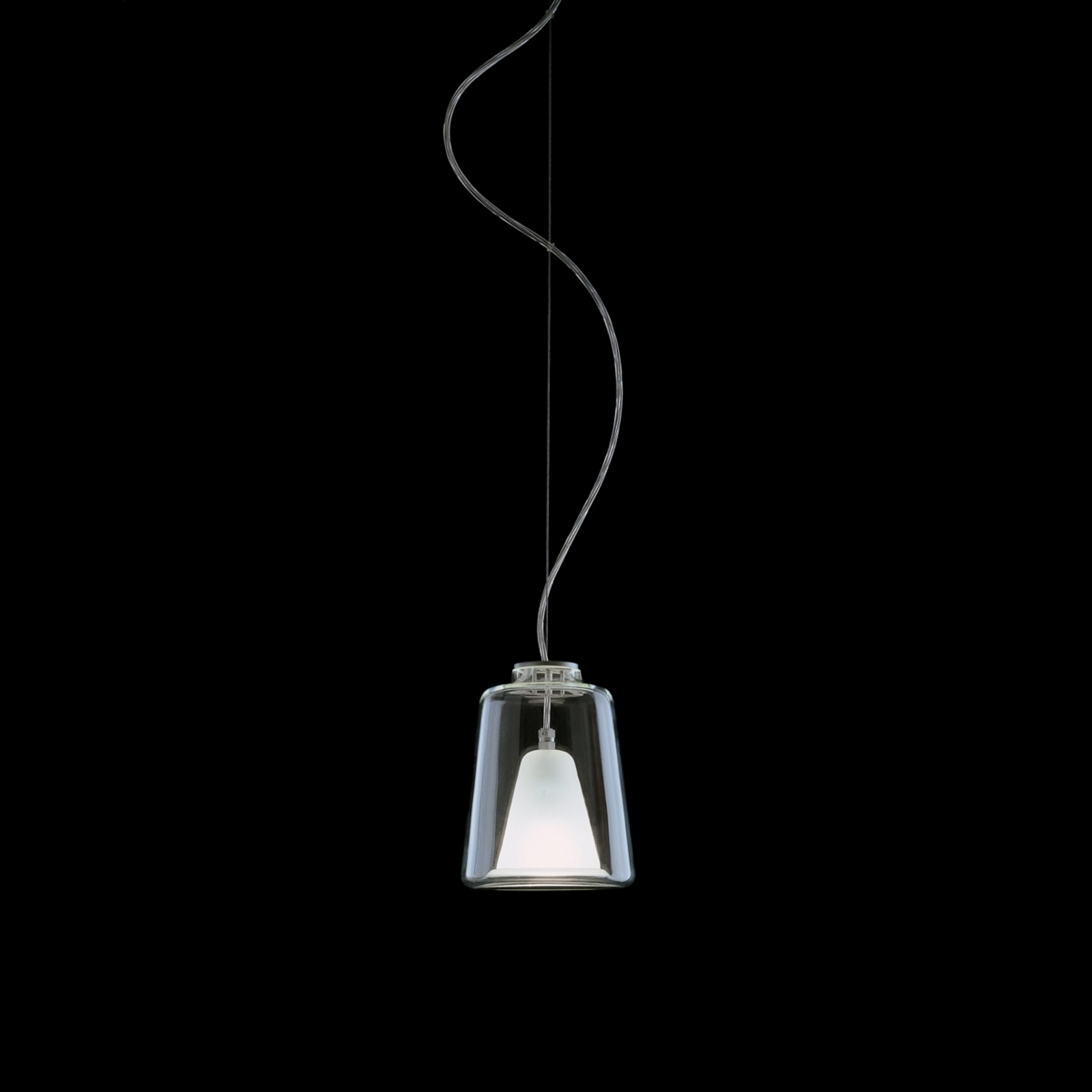 Oluce Lanternina - Candeeiro suspenso em vidro de Murano