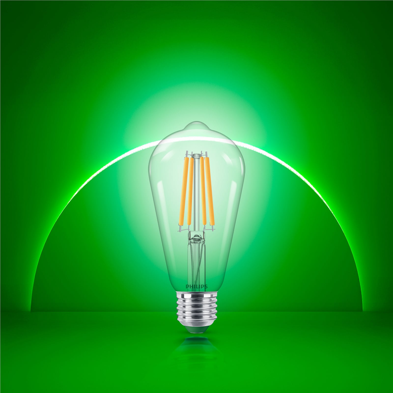Philips E27 LED-pære ST64 4 W 840lm 2.700 K klar Philips E27 LED-pære ST64 4 W 840lm 2.700 K klar