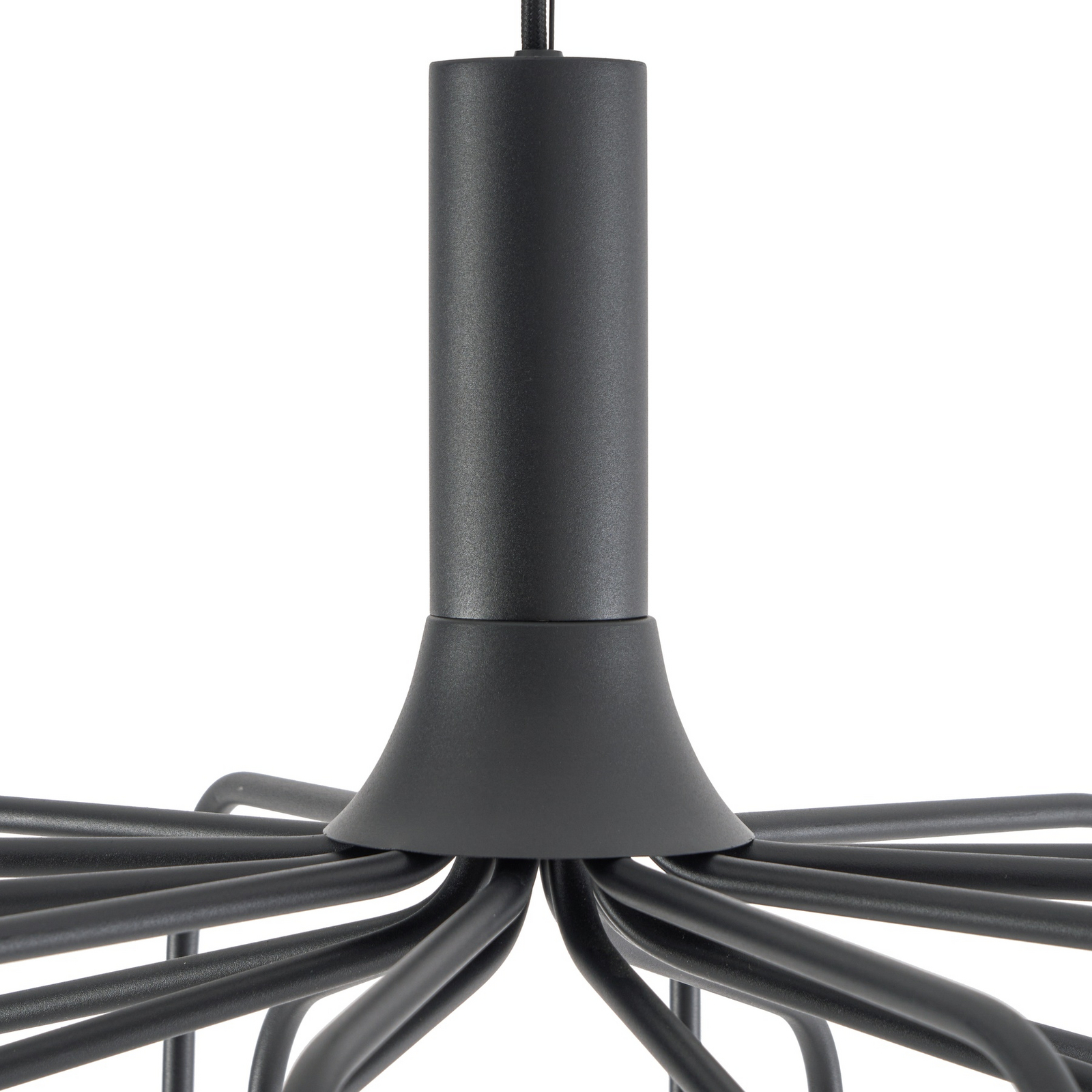 Lucande LED pakabinamas šviestuvas „Ariadne“, Ø 57 cm, matinė juoda, 20 lempučių Lucande LED pakabinamas šviestuvas „Ariadne“, Ø 57 cm, matinė juoda, 20 lempučių
