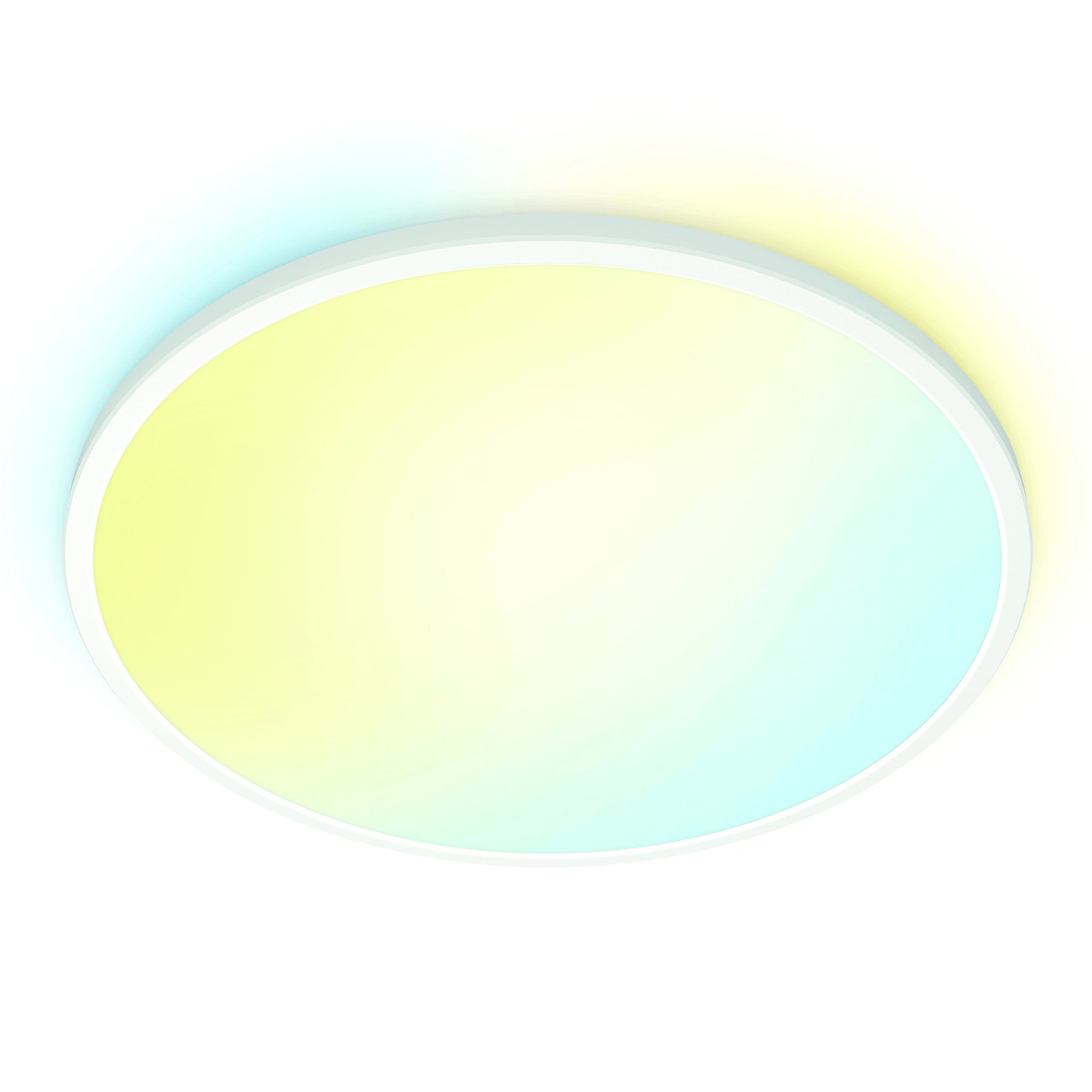 WiZ SuperSlim LED-taklampa CCT Ø55cm vit