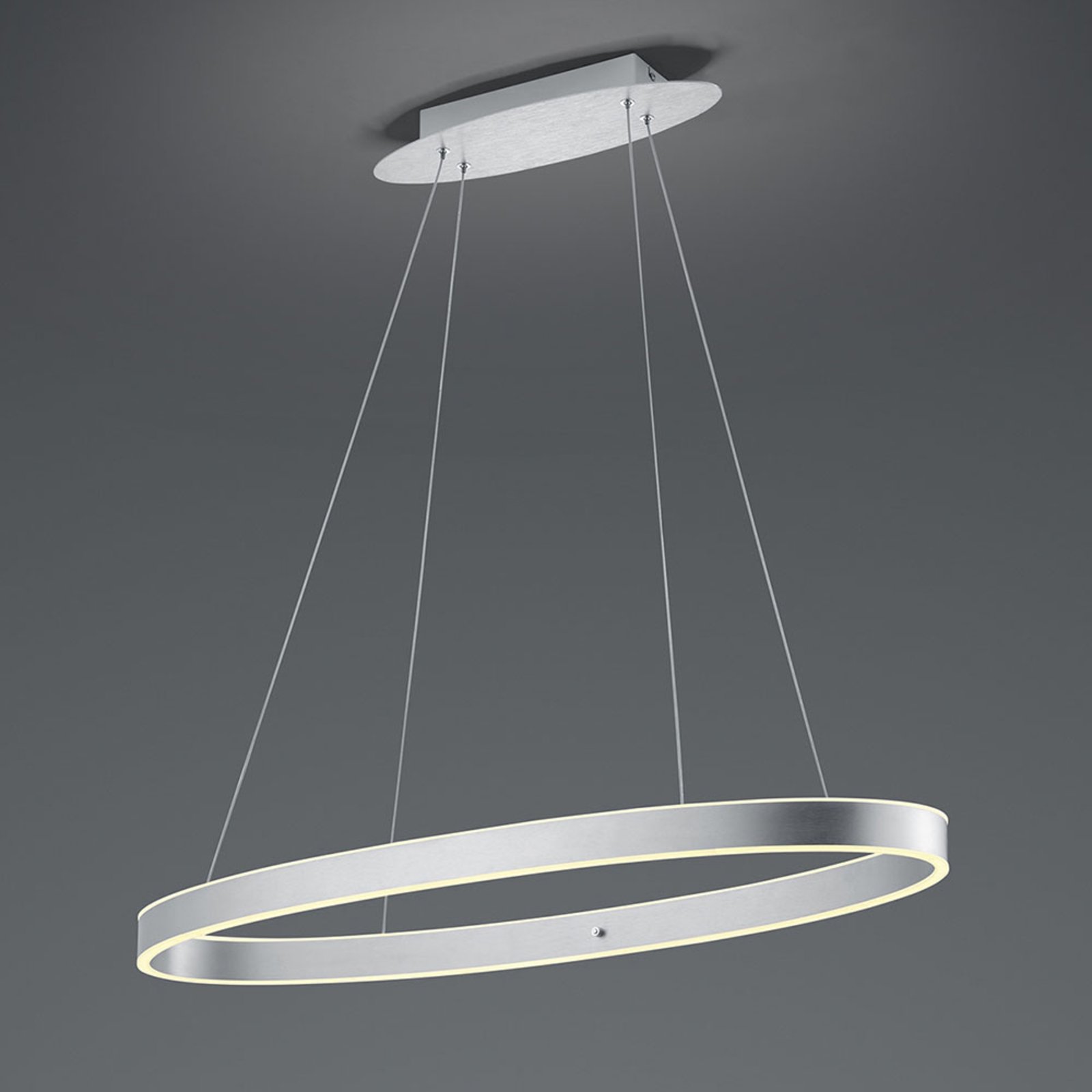 LED-hengelampe Delta, rund