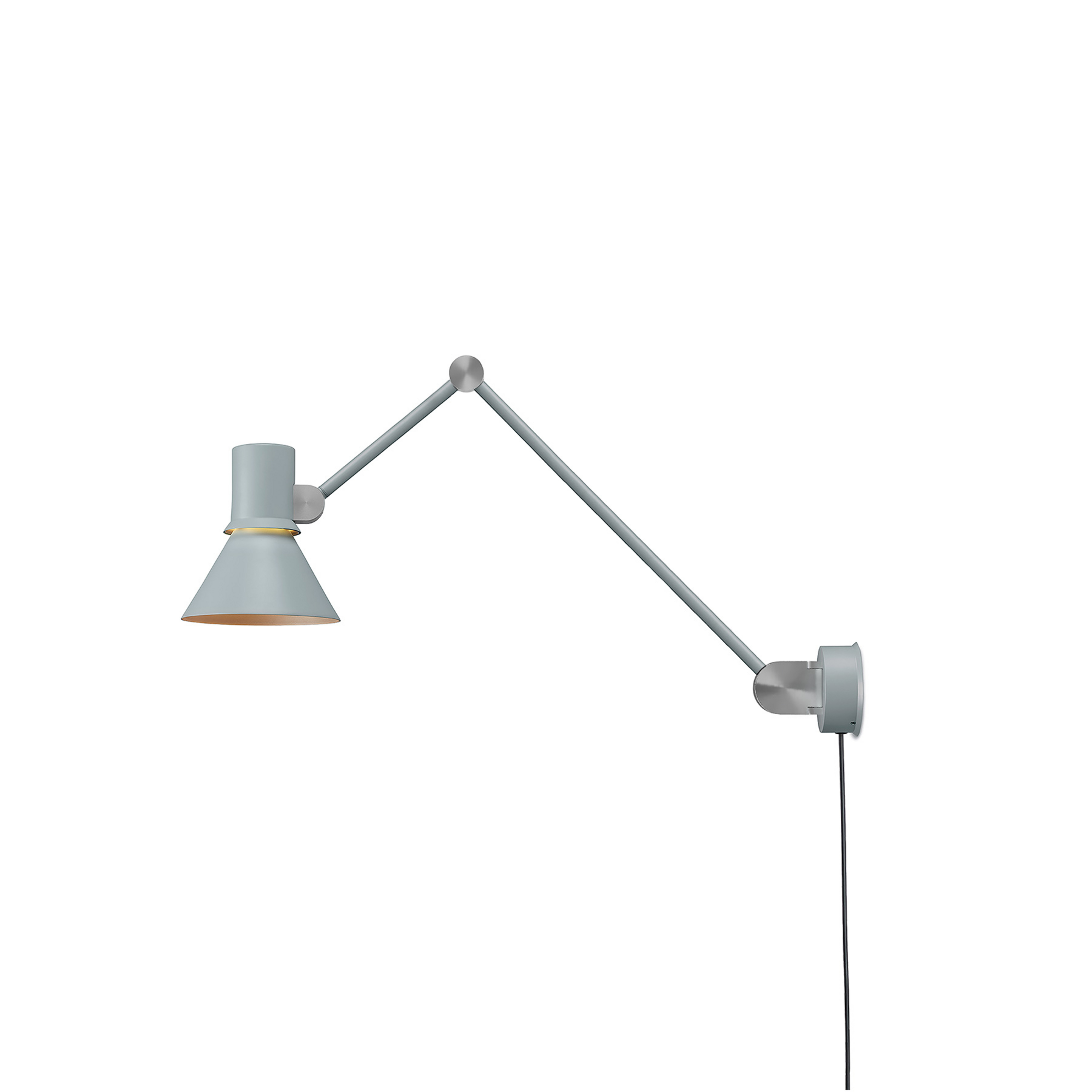 "Anglepoise" 80 tipo W3 sieninis šviestuvas su kištuku