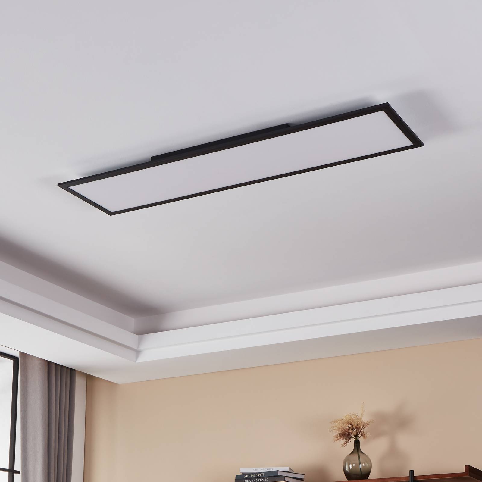  Eglo Connect Eglo Connect Salobrena-z Led-deckenlampe, 120x30cm, Schwarz 