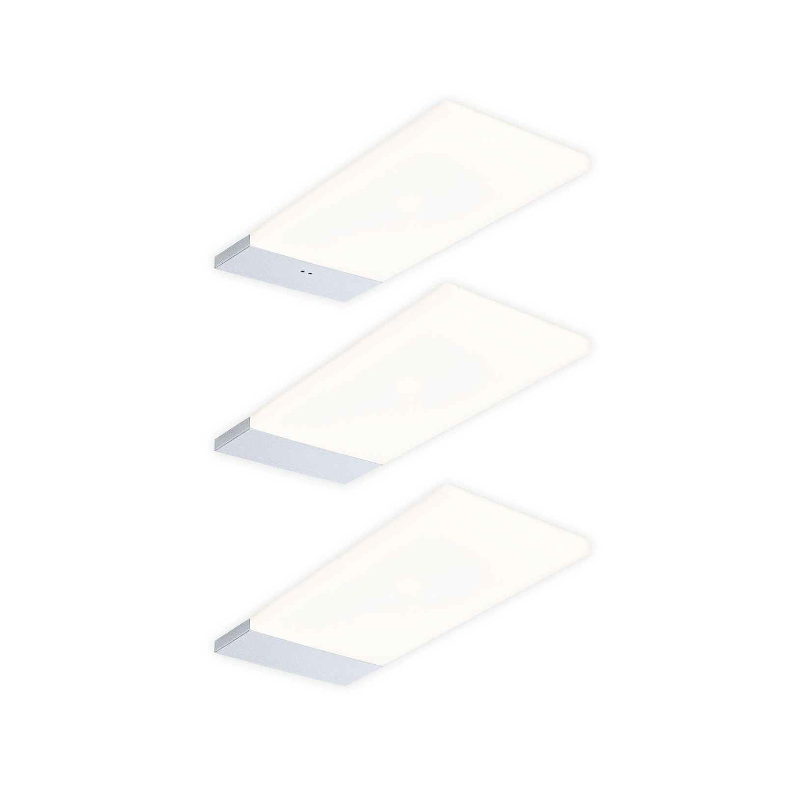 Lampă LED Paulmann pentru dulapuri de jos Bredo, cu senzor, set de 3 bucăți Lampă LED Paulmann pentru dulapuri de jos Bredo, cu senzor, set de 3 bucăți